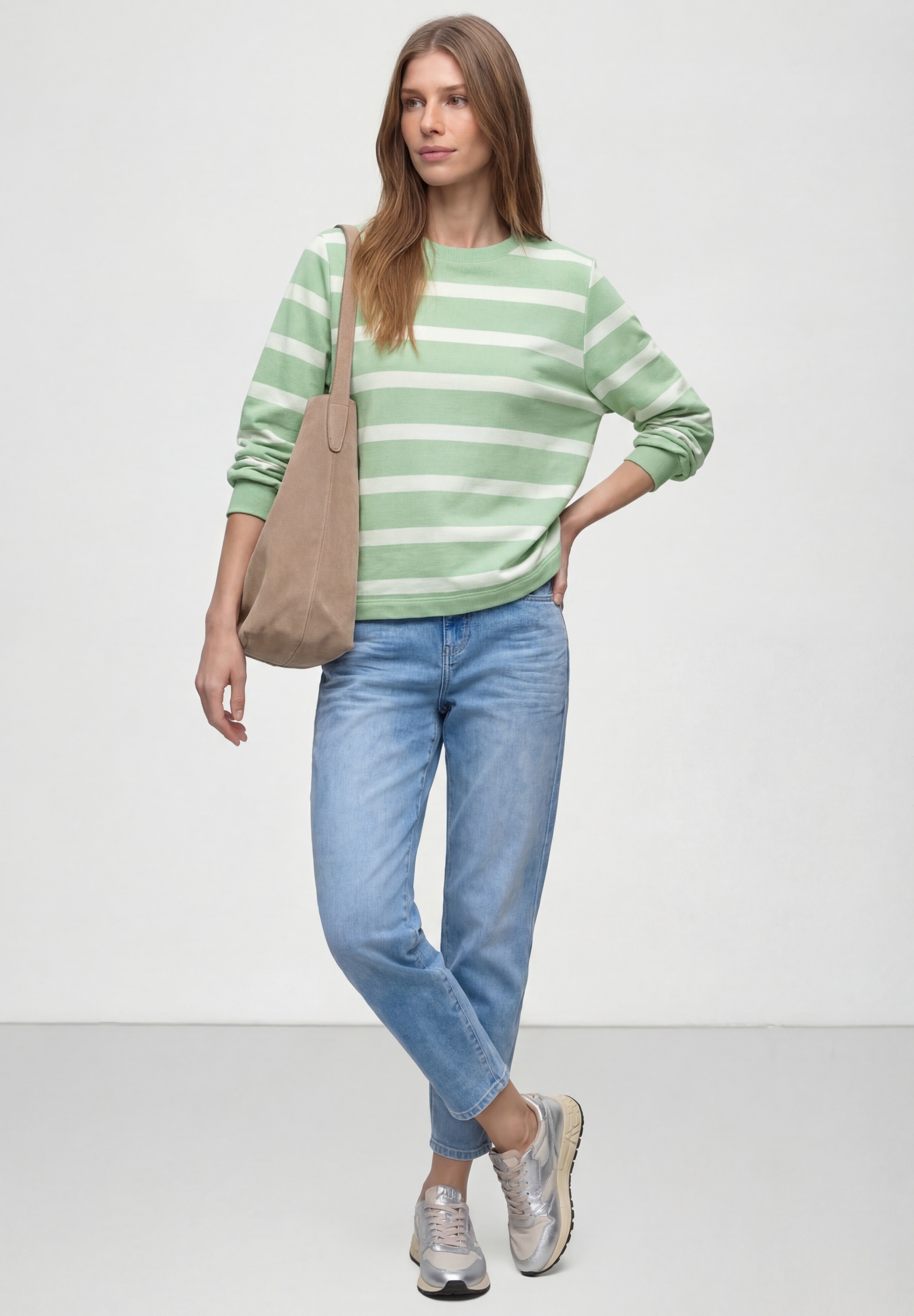 STREET ONE Sweatshirt , im Streifen-Design
