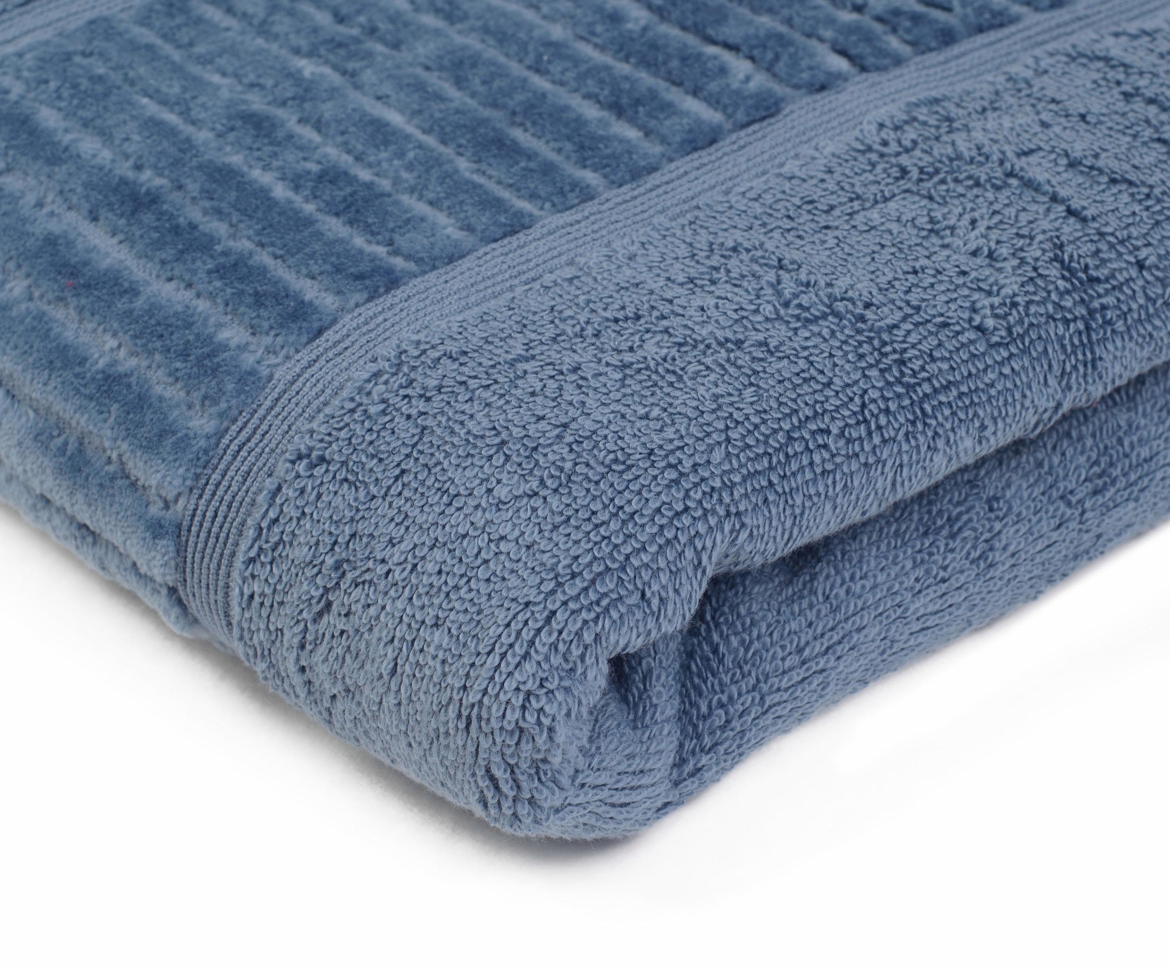 Gözze Badetuch "BIO Frottier" Bio-Baumwolle, Uni-Farben, mit geschorener Bo günstig online kaufen