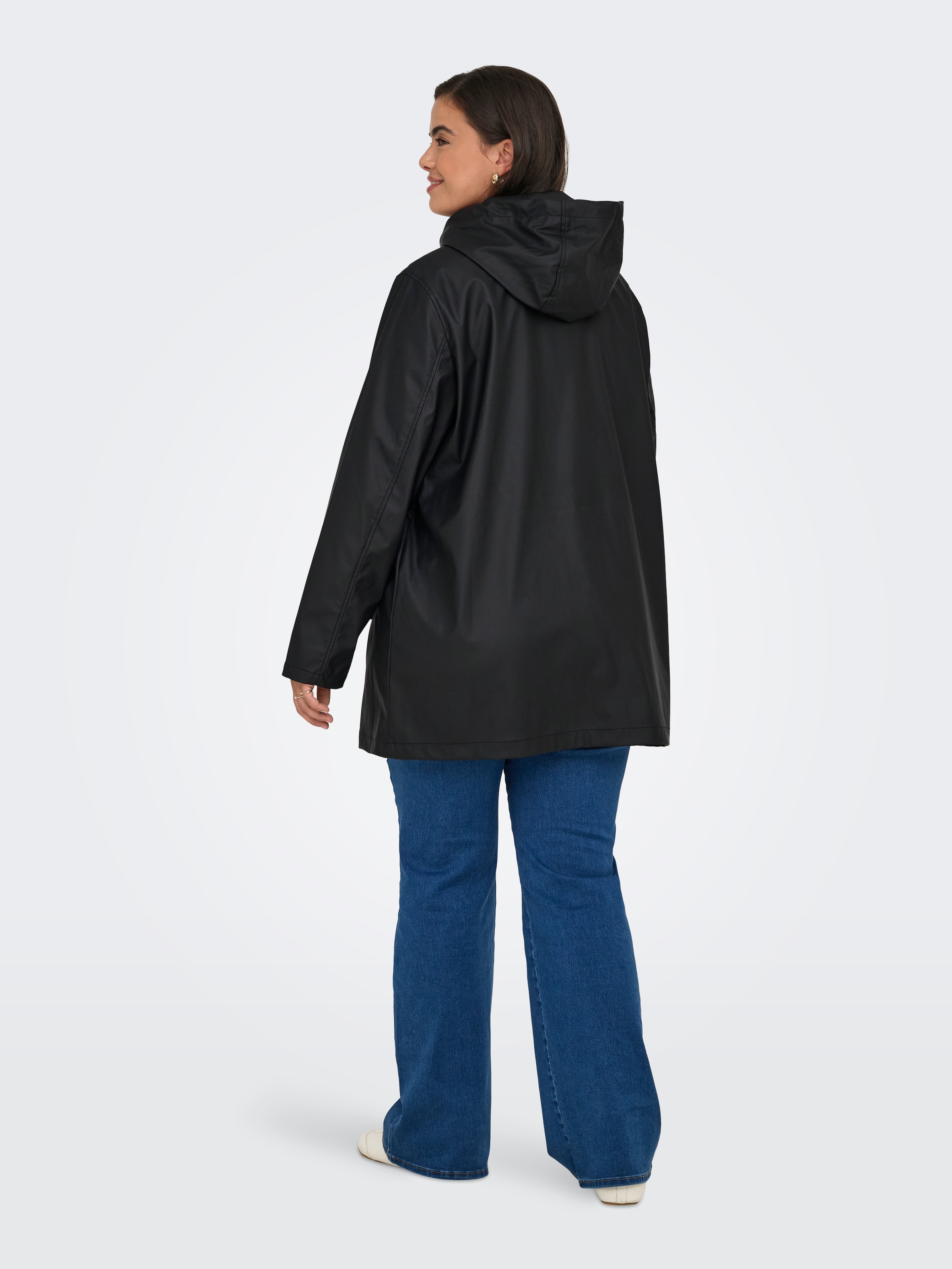 ONLY CARMAKOMA Regenmantel »CARELISA LIFE RAINCOAT ZIP OTW NOOS« wasserabweisende Beschichtung