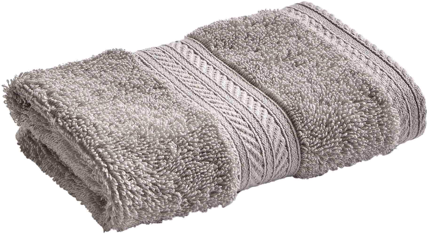 Waschlappen CHRISTY, B:33cm L:33cm, grau, Walkfrottier, Waschlappen, "RENAISSANCE", Premium-Waschlappen in Luxusqualität, 675g/m², 33x33cm, 6er Set