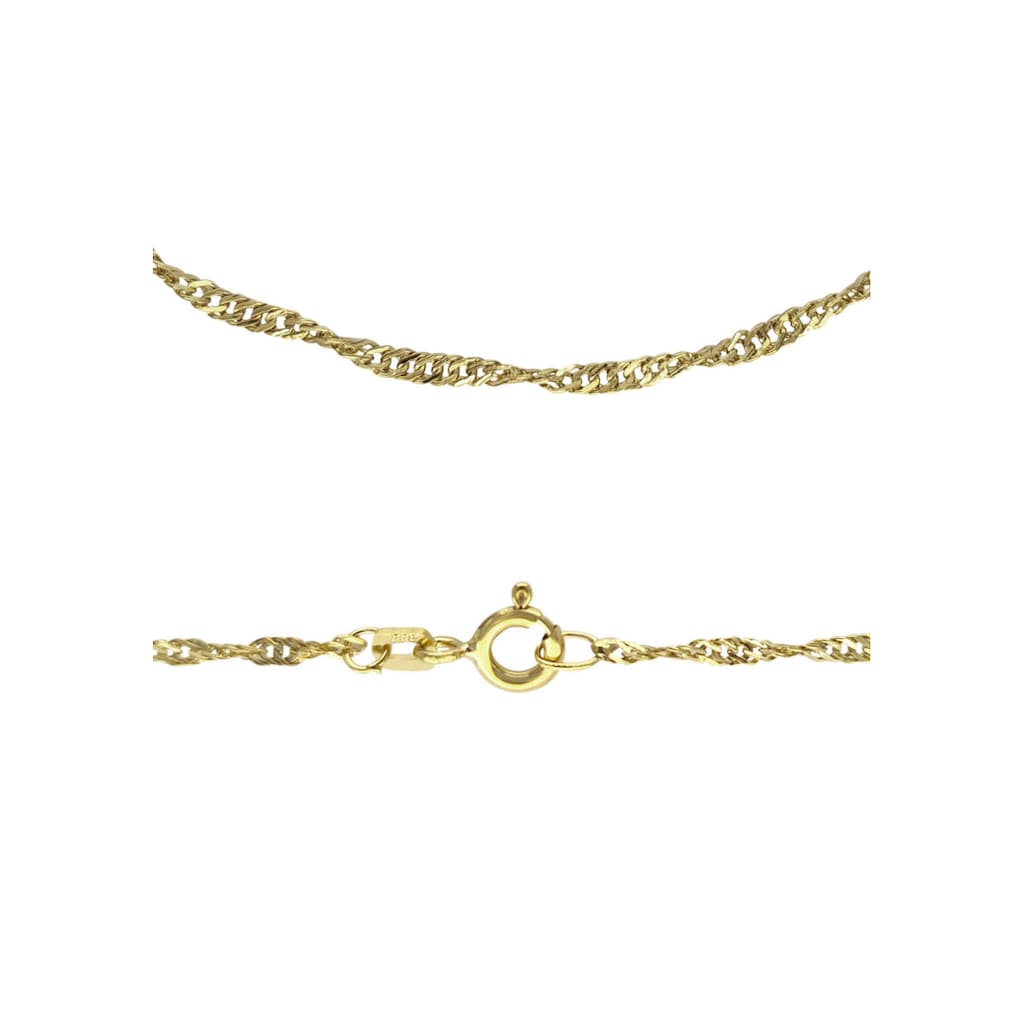 Firetti Collierkettchen »Schmuck Geschenk Gold 333 Halsschmuck Halskette Goldkette Singapur«, Made in Germany
