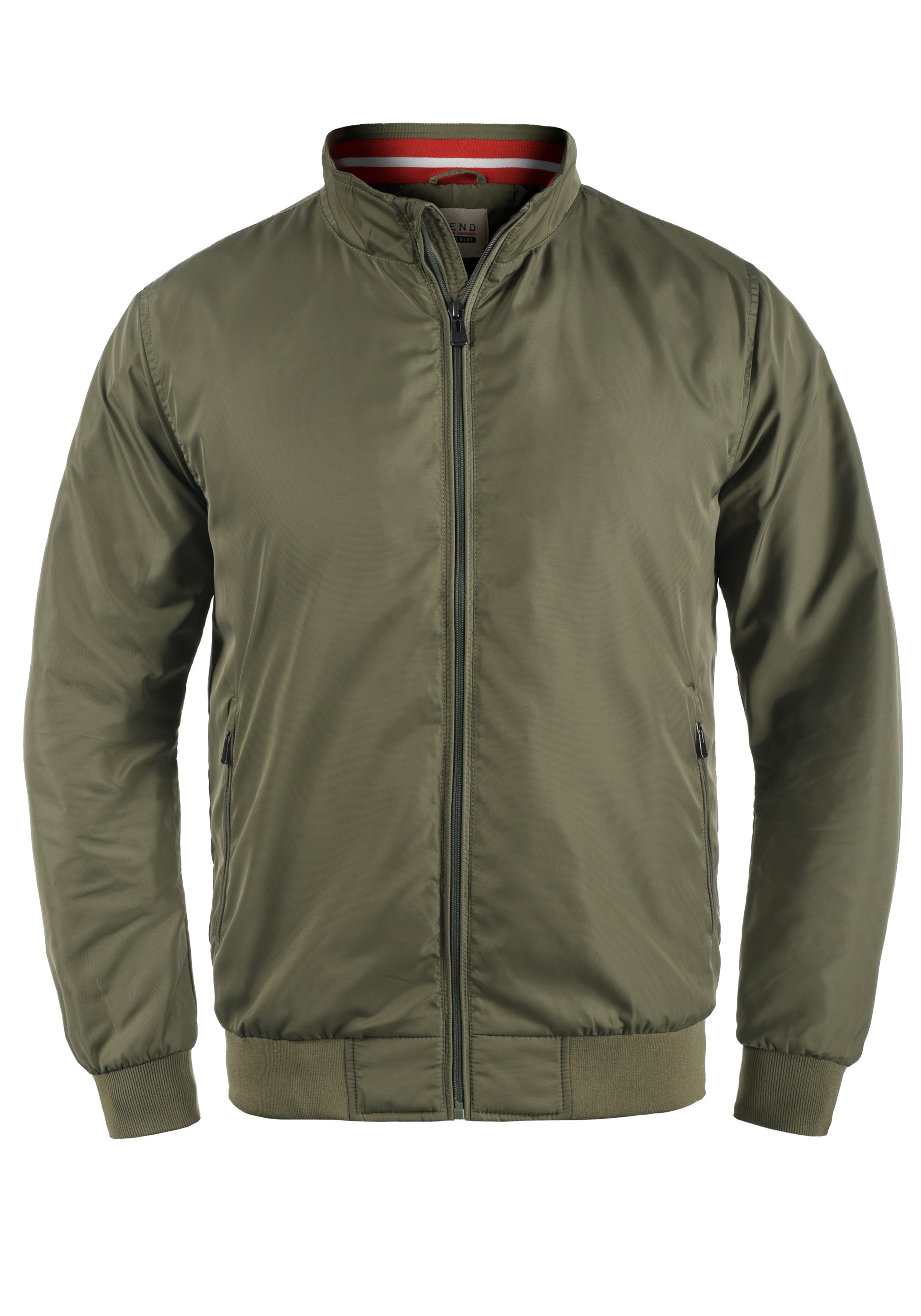 Kapuzenfleecejacke BLEND "Sweatjacke BHZyklo", Herren, Gr. L, grün (dusty olive grün), Obermaterial: 100% Polyester PES., Jacken 3
