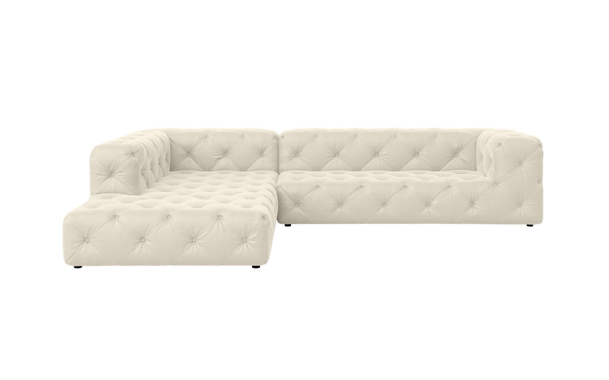 Home affaire Ecksofa "FOLLINA" L-Form, mit klassischer Chesterfield-Knopfhe günstig online kaufen