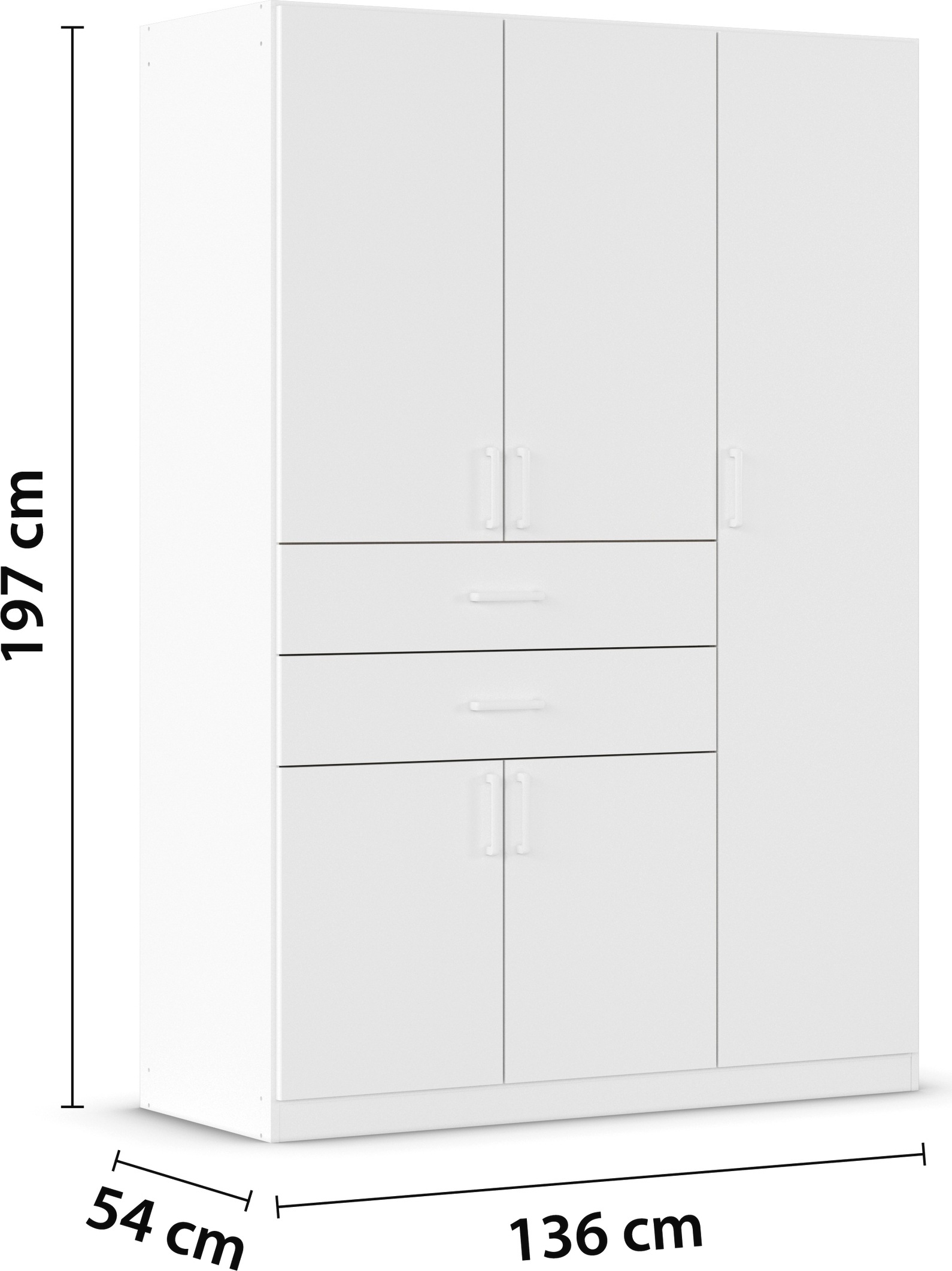 rauch Schlafzimmer-Set »Komplettzimmer Komplettschlafzimmer Schlafzimmer-Set (3-St.) MAIKA«, (Set, 3 tlg.), Schrank 3 Breiten, 2 Höhen, Bett 100 cm, Nachttisch MADE IN GERMANY