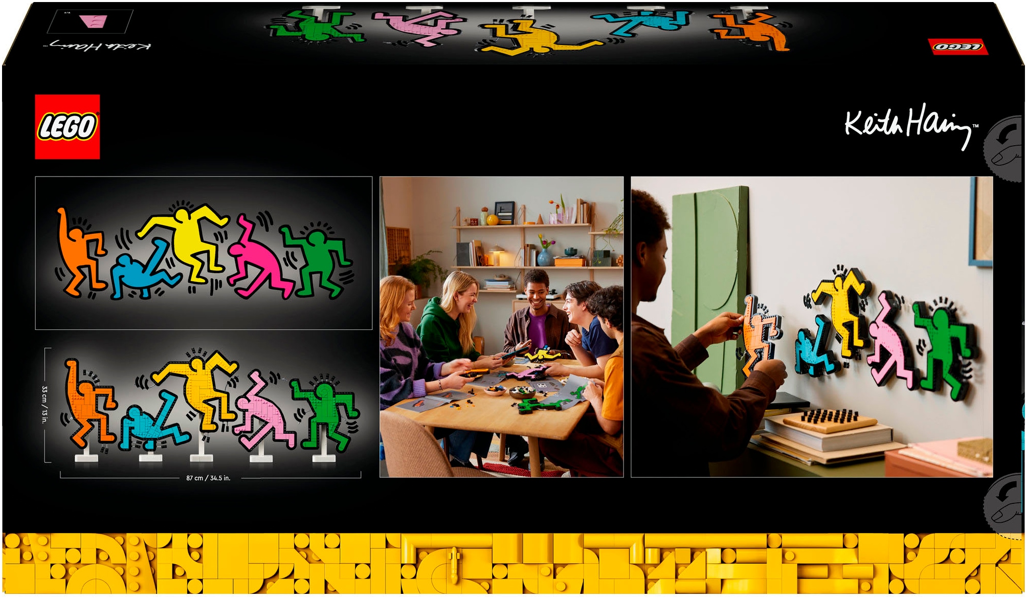 LEGO® Konstruktionsspielsteine »Keith Haring – Tanzende Figuren (31216), LEGO ART«, (1773 St.)