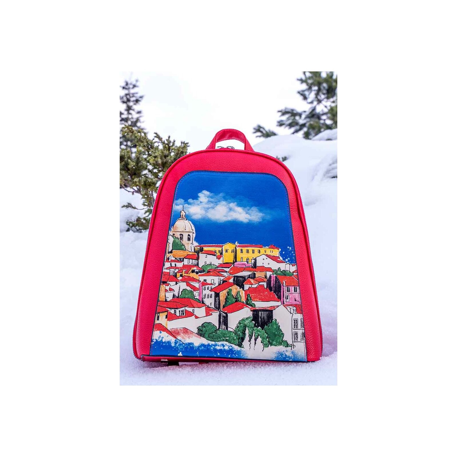 DOGO Tagesrucksack »Tidy Bag On The Roofs Damen Rucksäcke (Fashion) / Neutral«