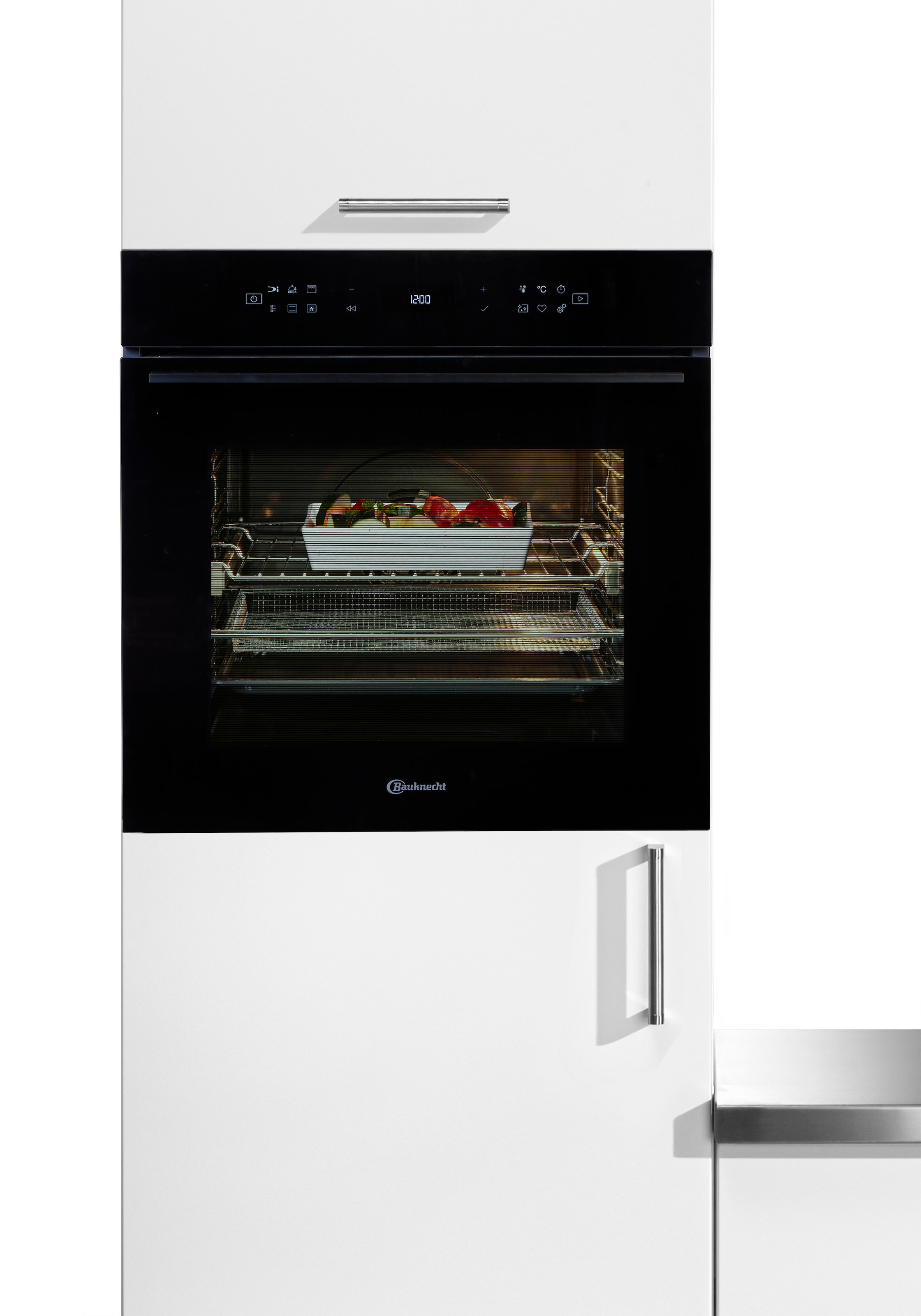 BAUKNECHT Backofen »BBI7 310C PIZZA« mit 1-fach-Teleskopauszug mit Pyrolyse-Selbstreinigung 310°C Pizza-Funktion: Für Pizza in Restaurantqualität zu Hause