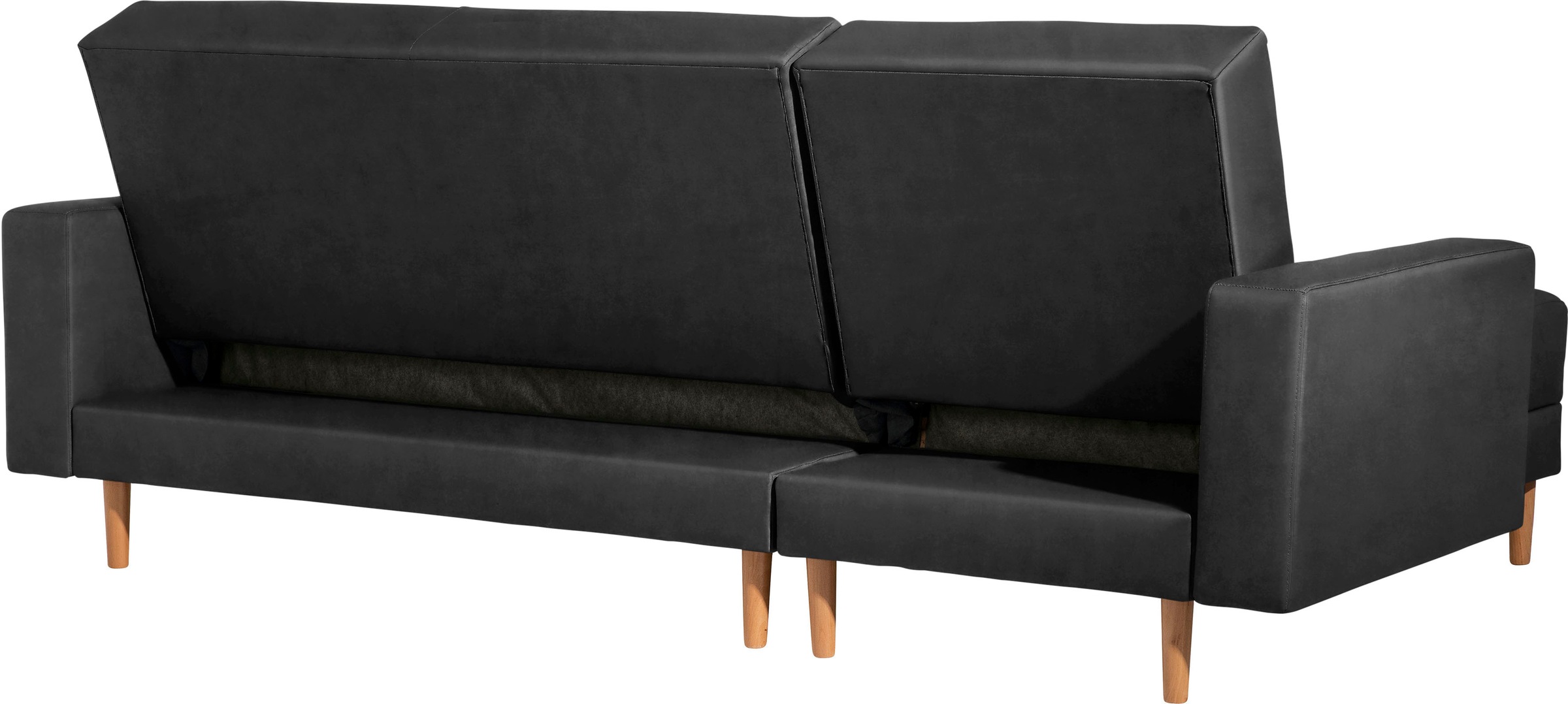 Max Winzer® Ecksofa »Just Chill«, Schlafsofa mit Recamiere, Rückenverstellung, inklusive Stauraumhocker