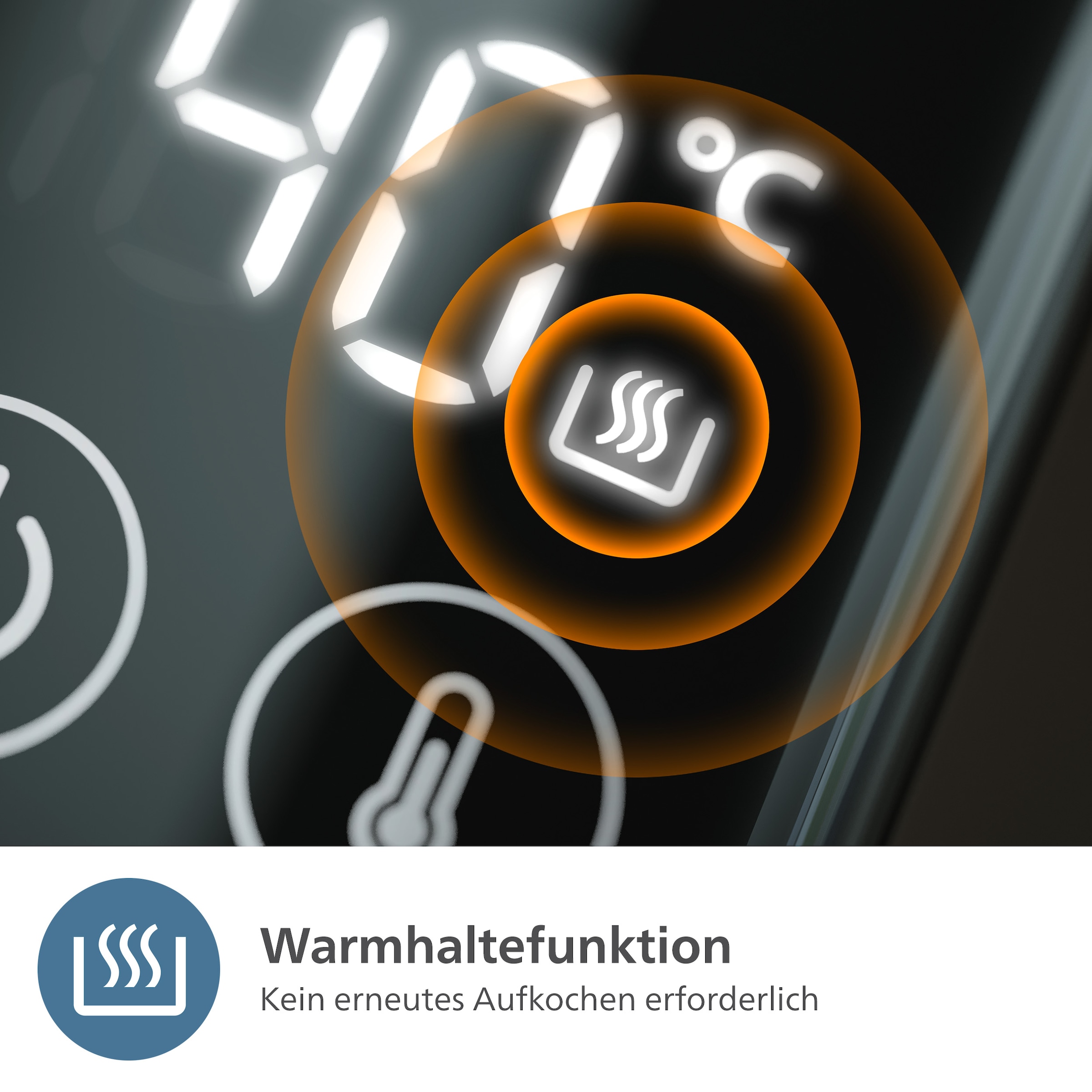 Philips Wasserkocher »HD9396/90 7000 Series, doppelwandig, mit 6 Temperatureinstellungen«, 1,7 l, 2200 W, aus lebensmittelechtem Edelstahl, mit Warmhaltefunktion