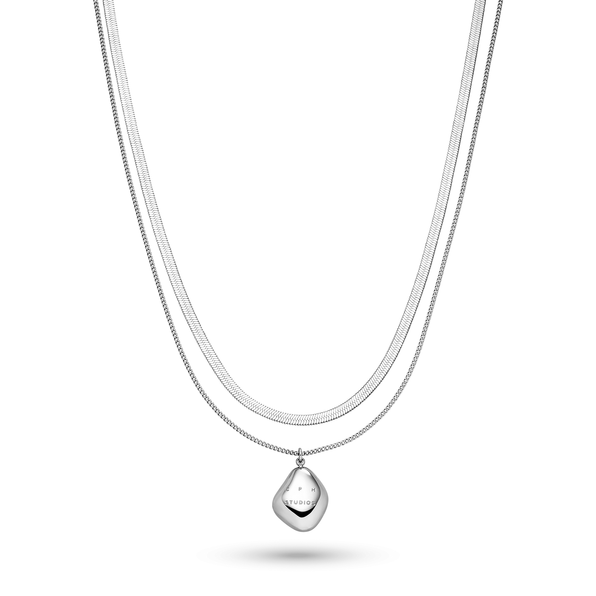 Copenhagen Studios Edelstahlketten-Set »Schmuck Geschenk Edelstahl Halskette Organics«