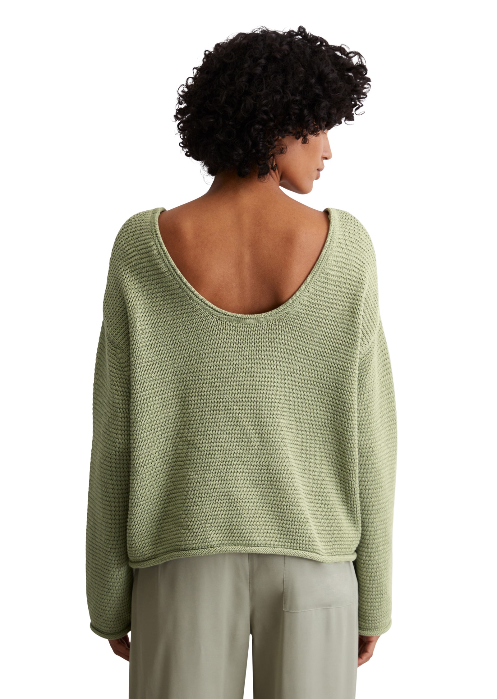Marc O'Polo Rundhalspullover »aus Organic Cotton«