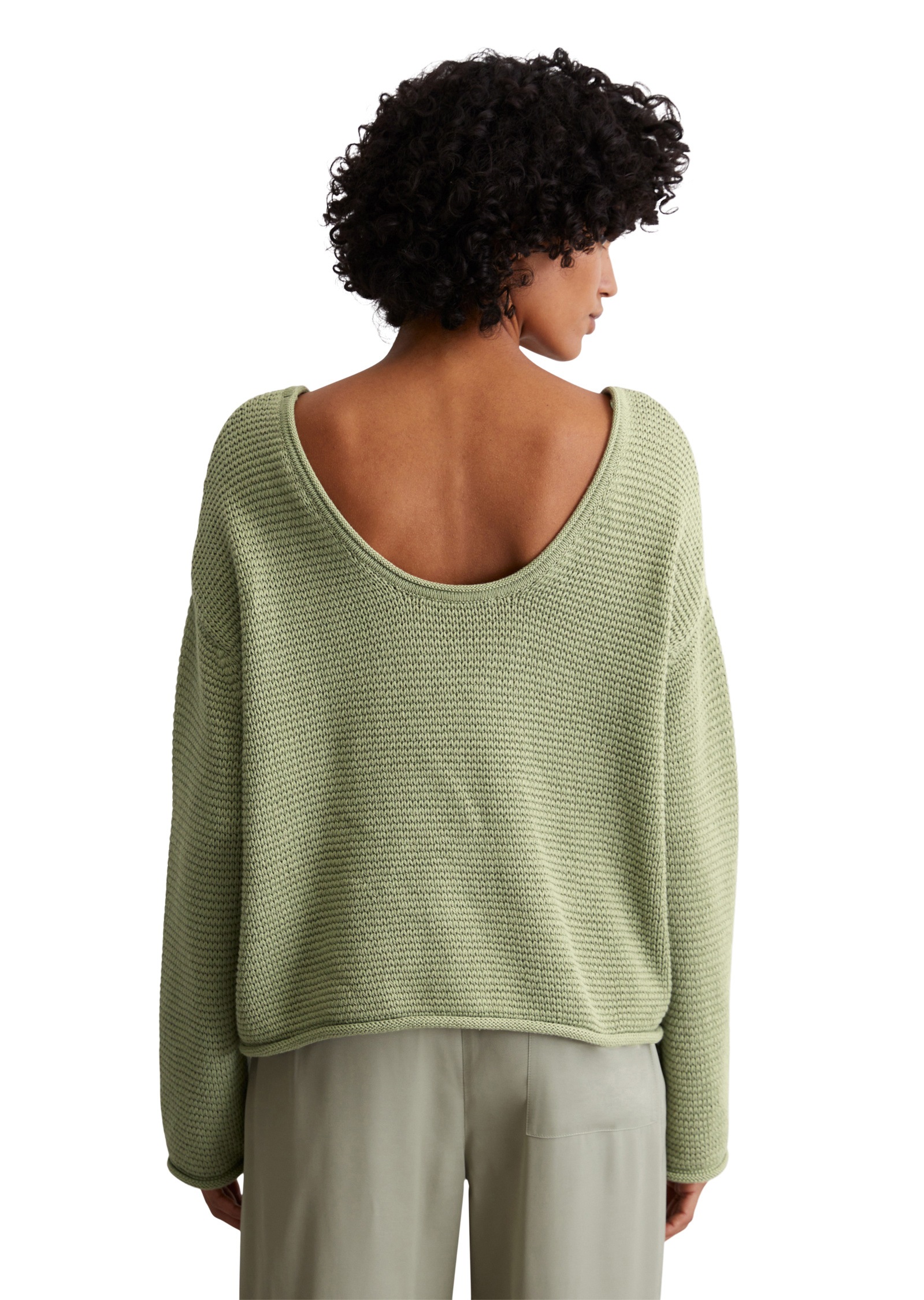 Thumbnail - Marc OPolo Rundhalspullover "aus Organic Cotton"