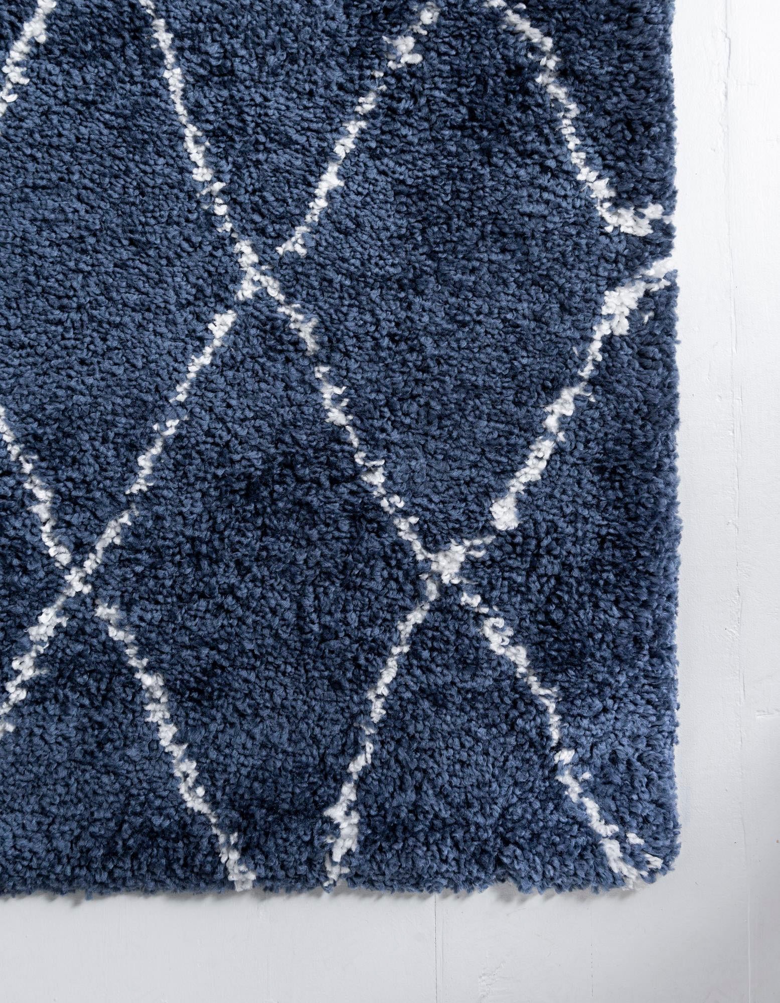 Myflair Möbel & Accessoires Hochflor-Läufer »Temara Shag Lagerräumung«, rechteckig, 51 mm Höhe, Teppich-Läufer, gewebt, Rauten Design, weich & kuschelig