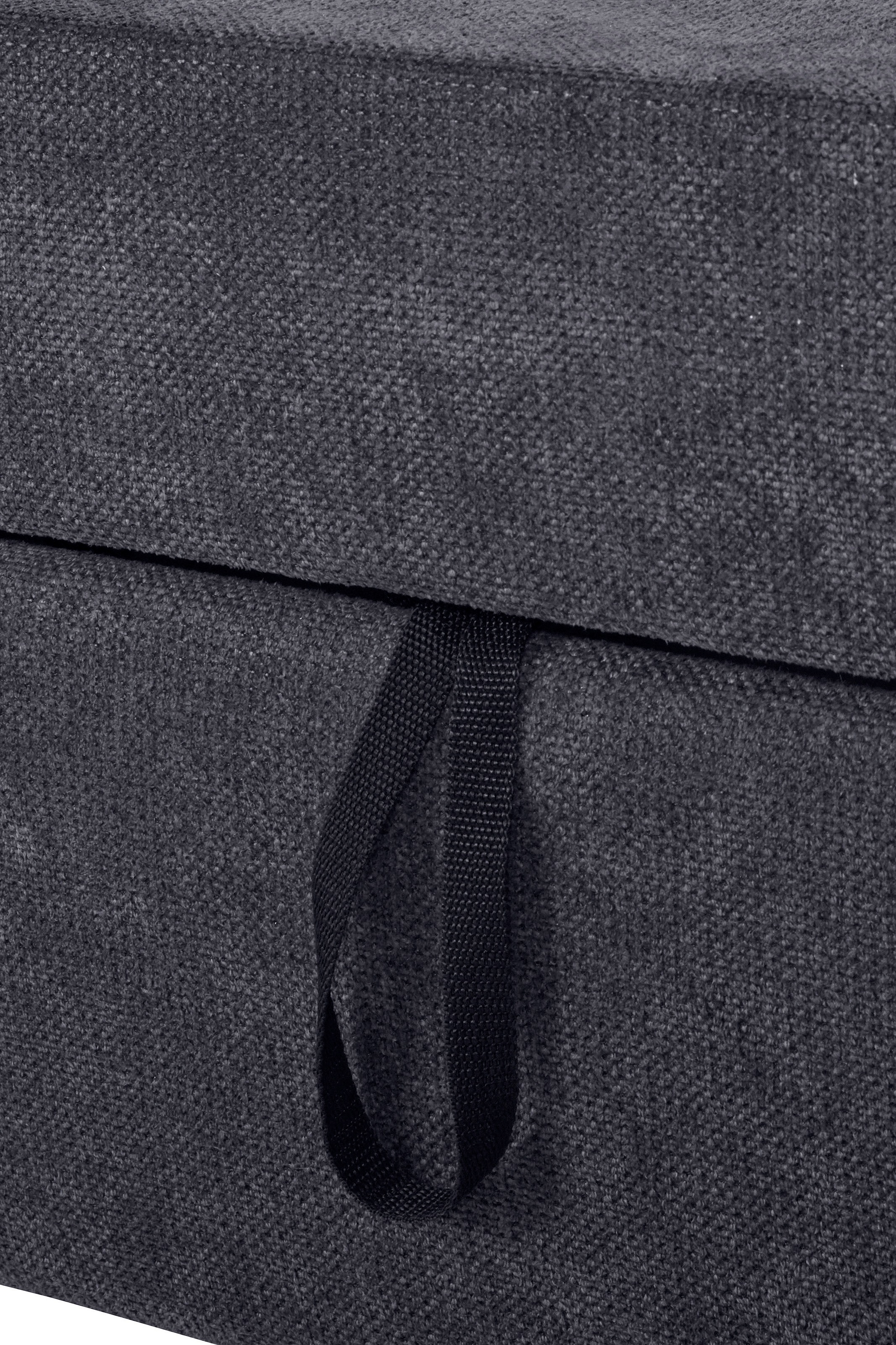 DOMO collection Wohnlandschaft »Topper, elegant und zeitlos, komfortabel, U-Form«, wahlweise mit Bettfunktion