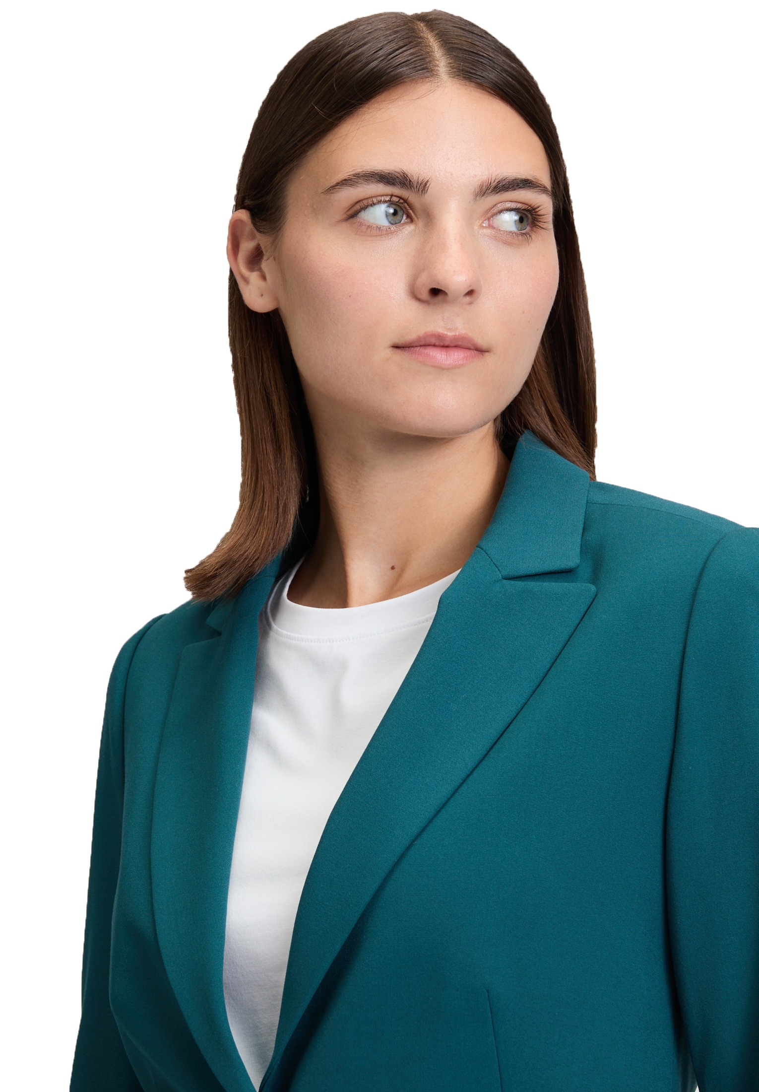Betty&Co Longblazer »Betty & Co Damen Klassischer Blazer mit Taschen«, Druckfutter