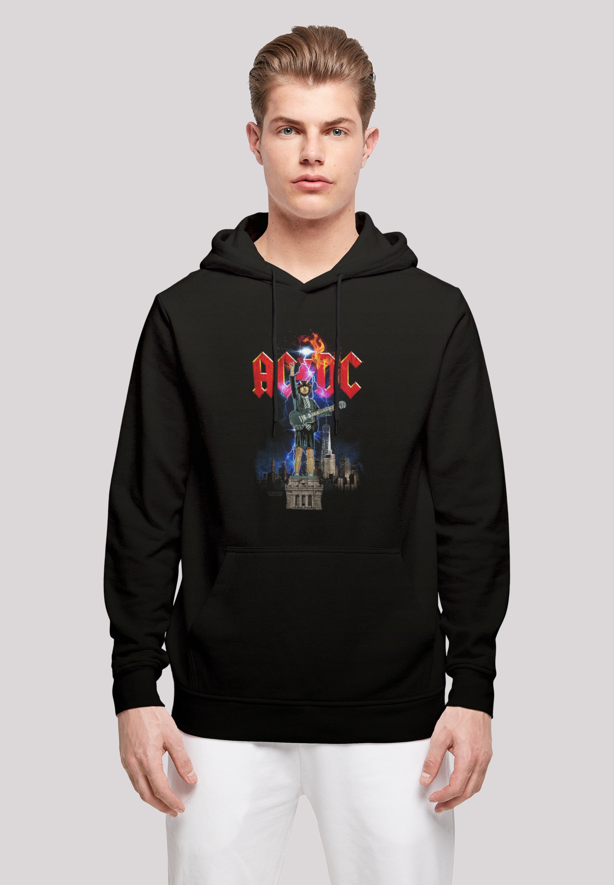 Kapuzenpullover »ACDC Rock Band Music Angus NYC Lightning«, Print