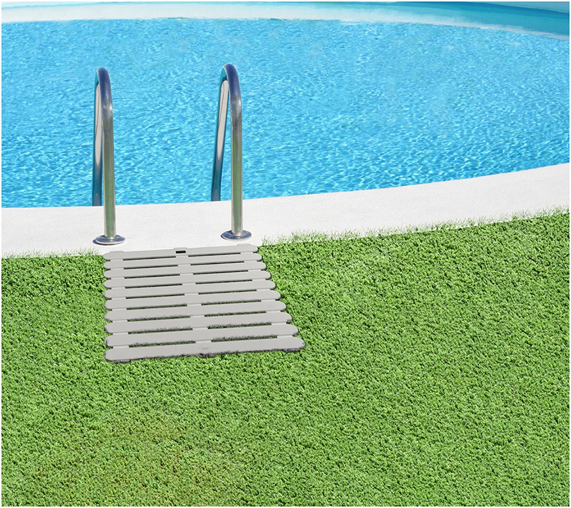 Thumbnail - WENKO Duschmatte "Modell Indoor & Outdoor" Höhe 3 mm Duschrost aus stabilem Kunststoff, rutschhemmende Unterseite