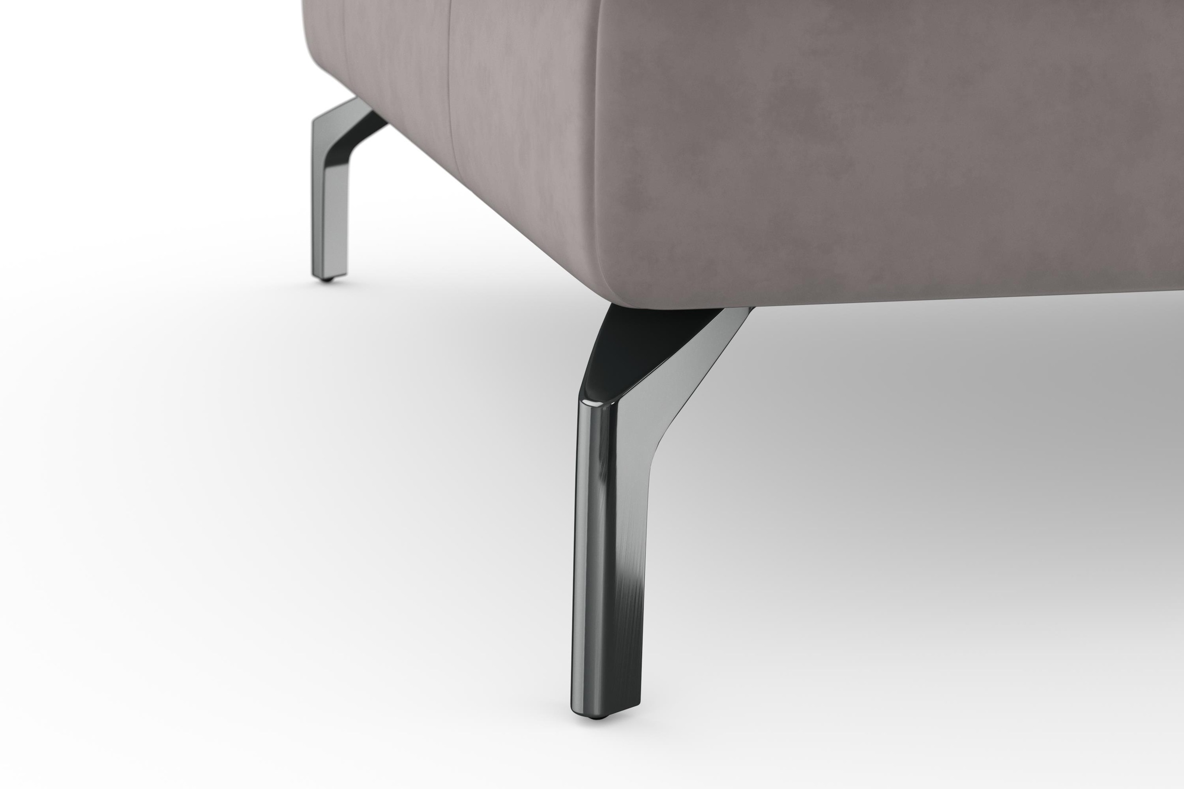 sit&more Ecksofa »Bendigo L-Form«, inklusive Sitztiefenverstellung, Bodenfreiheit 15 cm, 2 Fußfarben