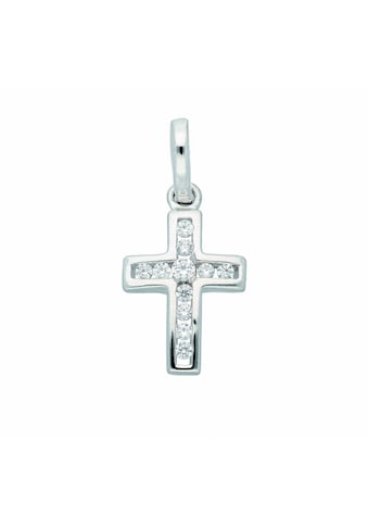 Kette ohne Anhänger »333 Weißgold Kreuz Anhänger mit Zirkonia«, Schmuckset - Set mit...