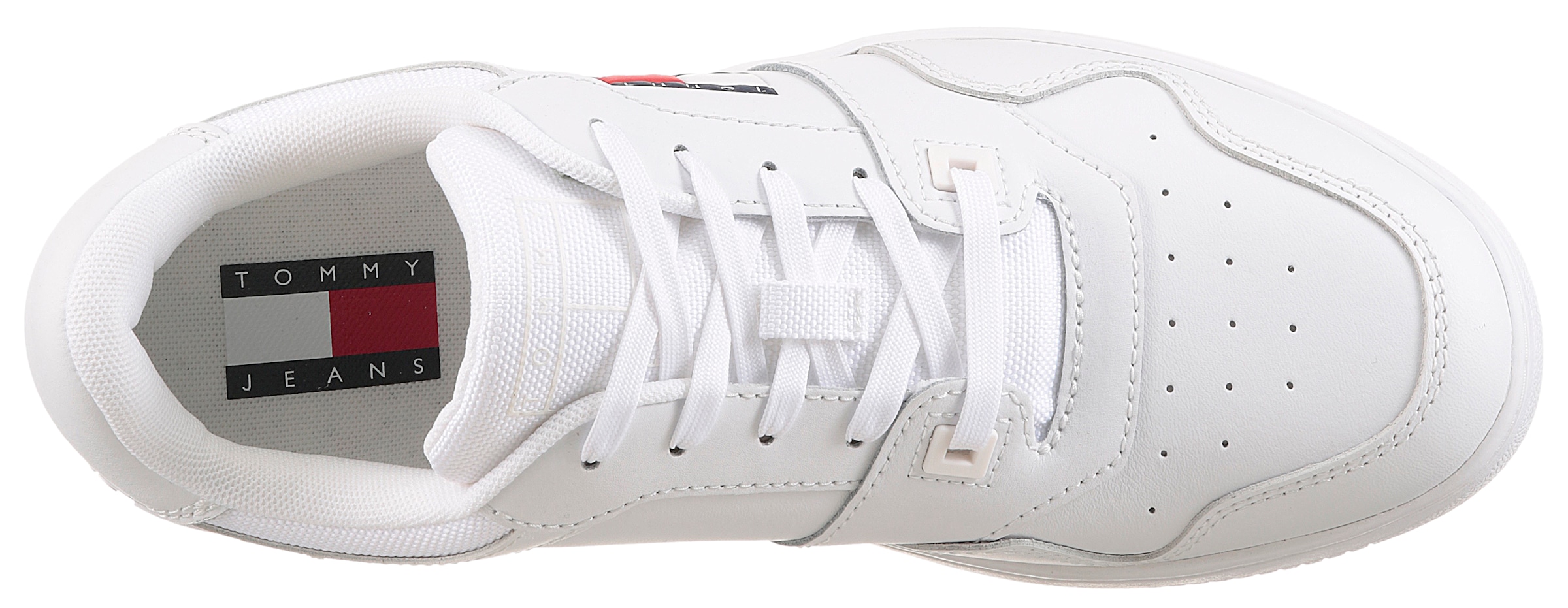 Tommy Jeans Sneaker »TJM RETRO BASKET ESS«, Freizeitschuh, Halbschuh, Schnürschuh mit Schaftrandpolsterung
