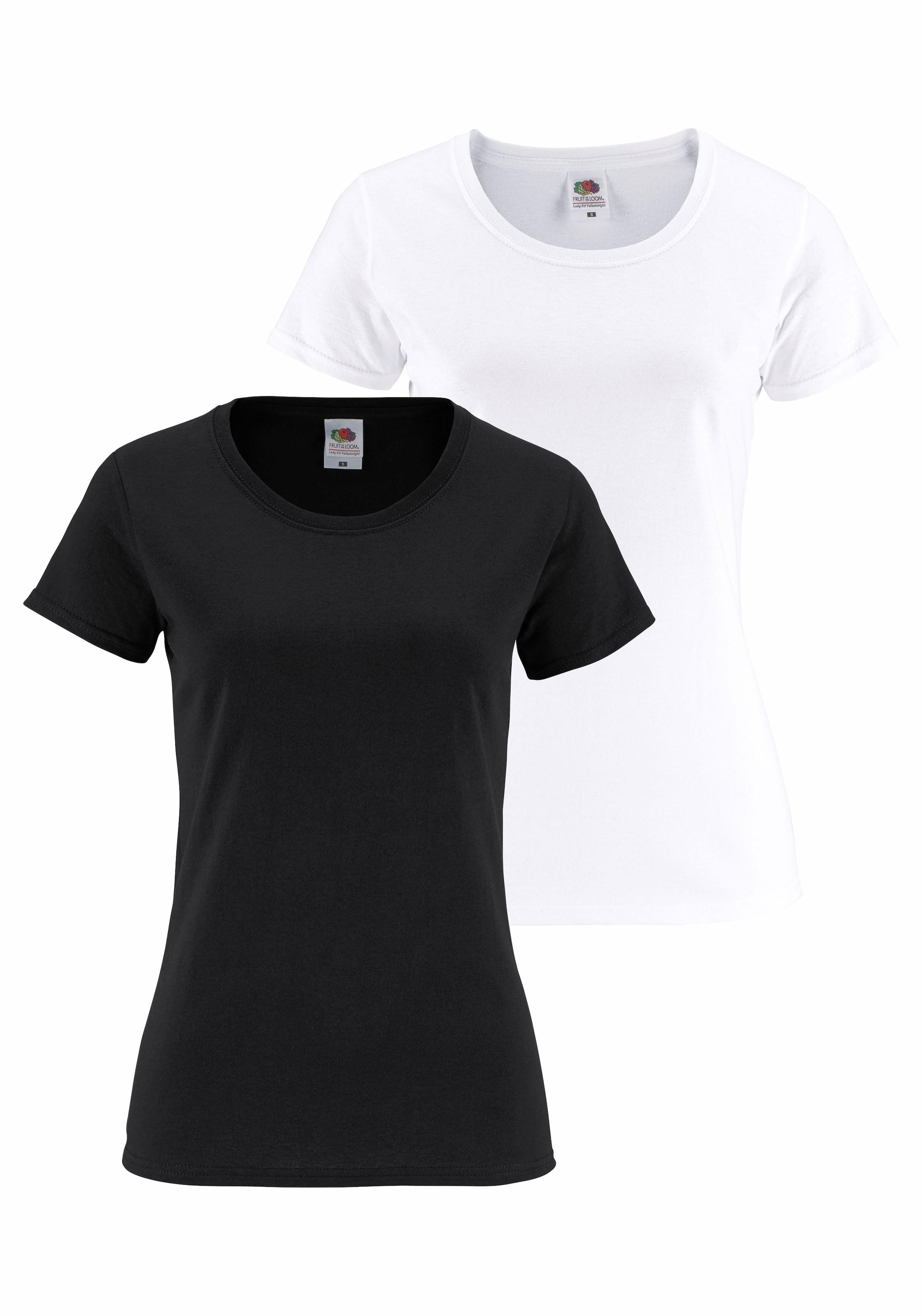 Fruit of the Loom Rundhalsshirt "Lady Fit Premium", 2 Stk. günstig online kaufen