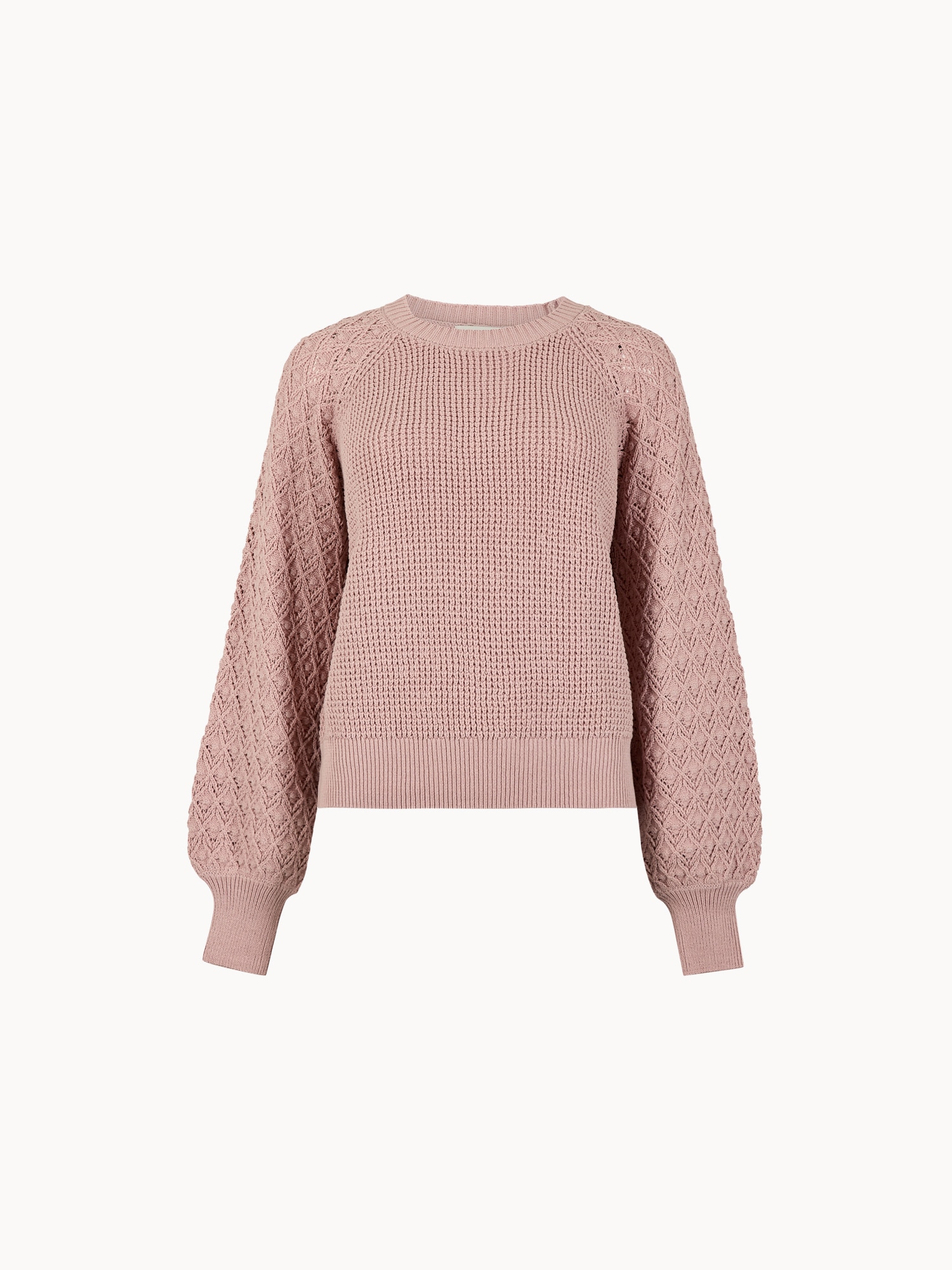 Apricot Strickpullover »Kurzer Pullover aus Pointelle-Waffelstrick« in unifarben