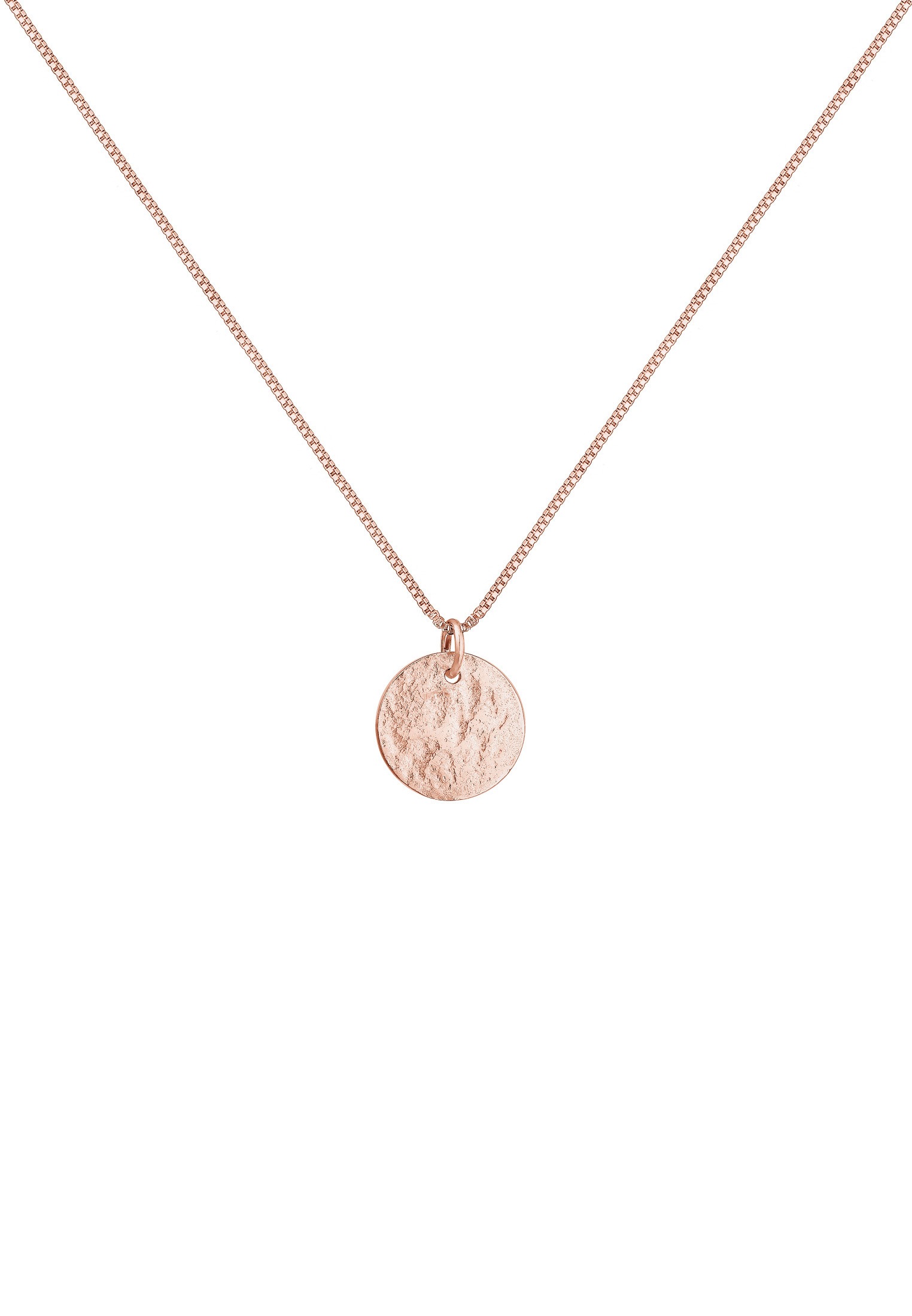 Elli Kette mit Anhänger »Plättchen Organic 925 Sterling Silber«