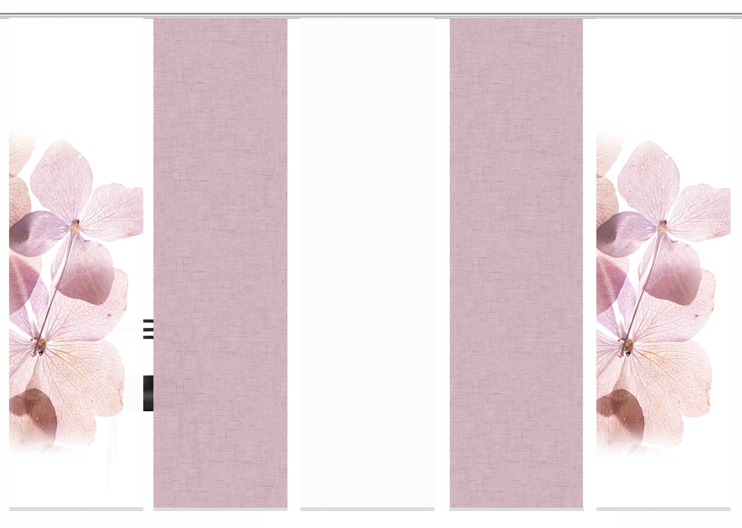 HOME WOHNIDEEN Schiebegardine "BONITA 5er SET" Paneelwagen 5 Stk. tlg. Schi günstig online kaufen