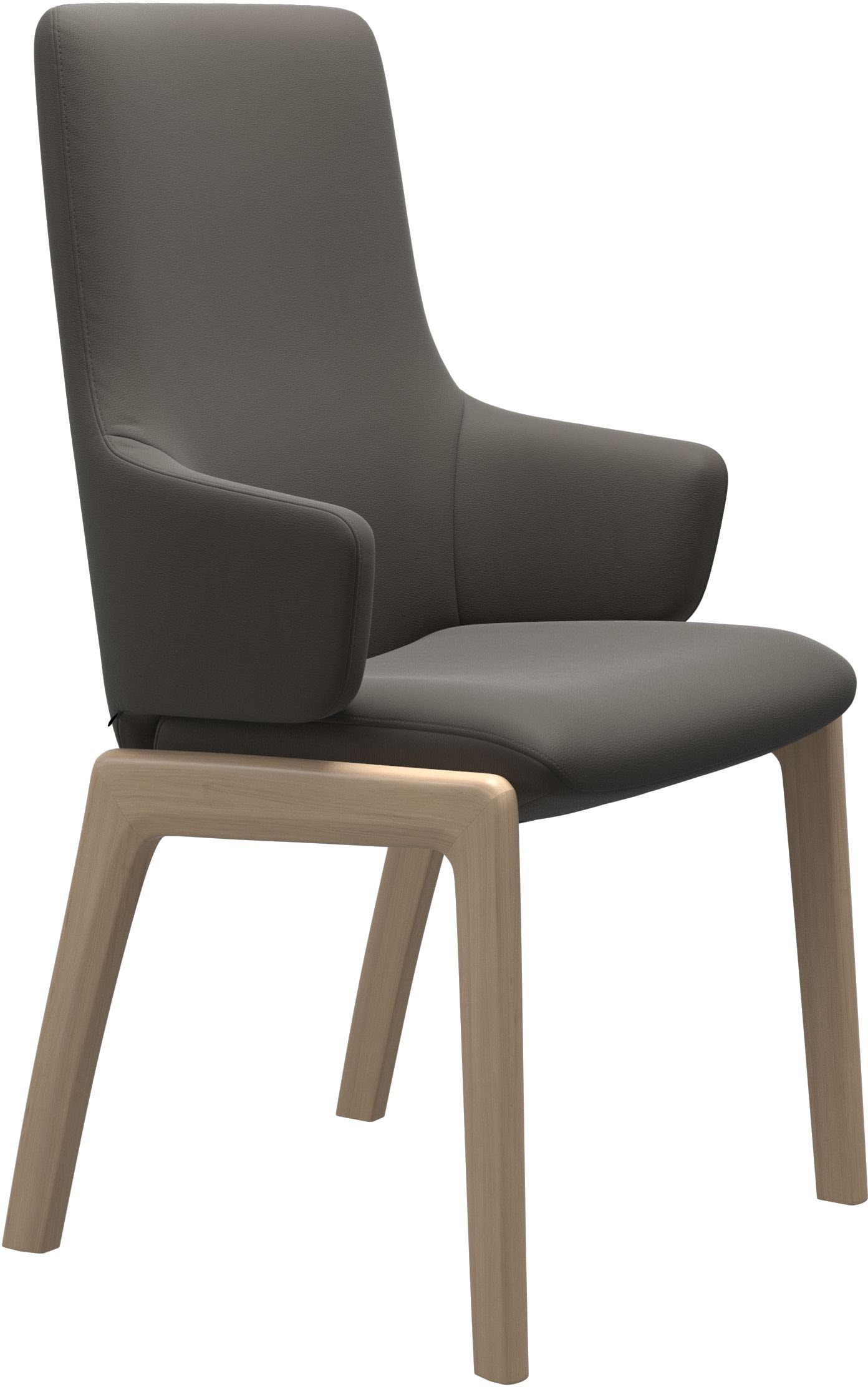 Stressless Polsterstuhl "Laurel" () High Back mit Armlehne, Größe L, mit abgerundeten Beinen in Walnuss