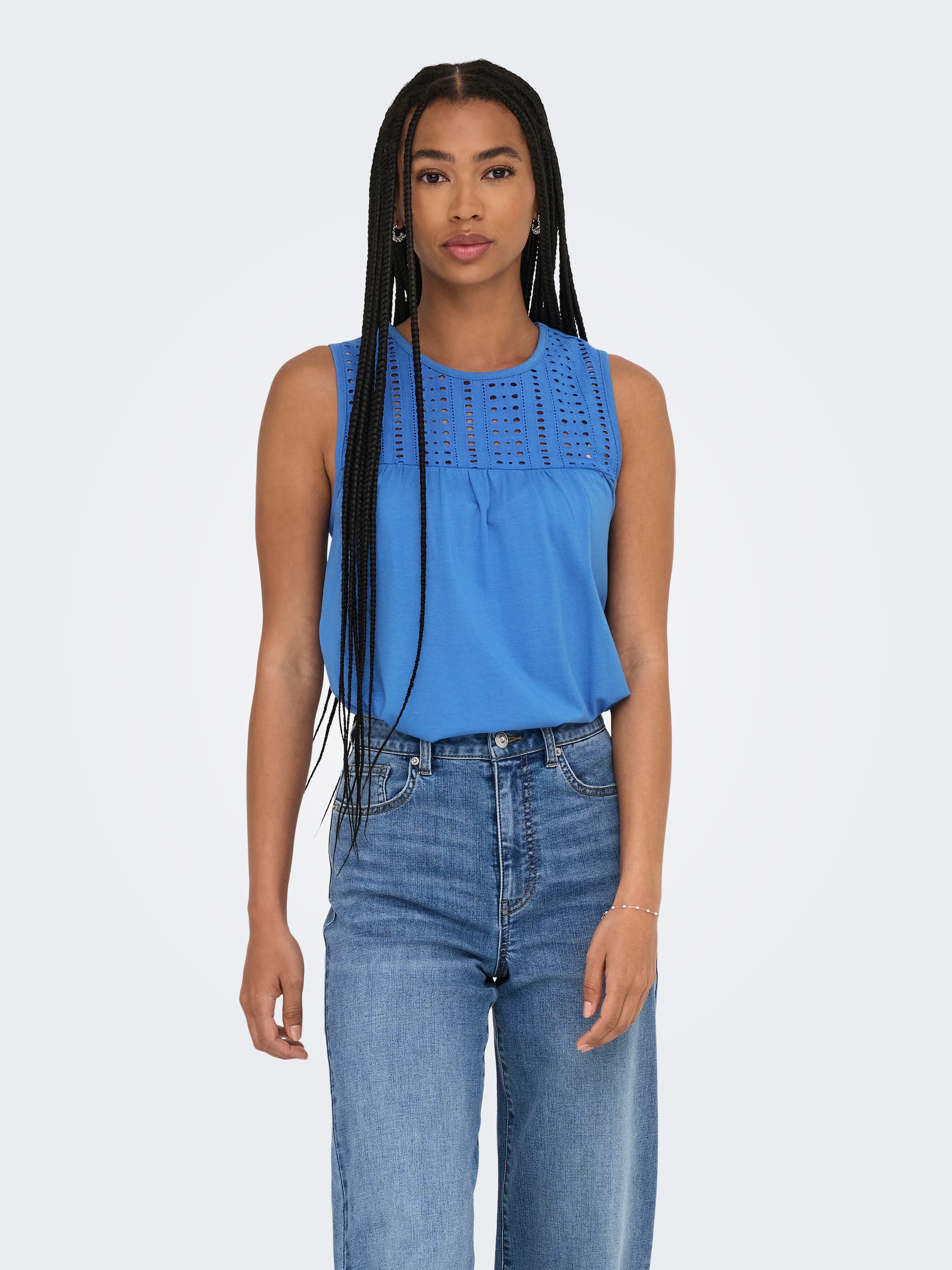 ONLY Spitzentop "ONLSHARON S/L O-NECK TOP JRS" günstig online kaufen