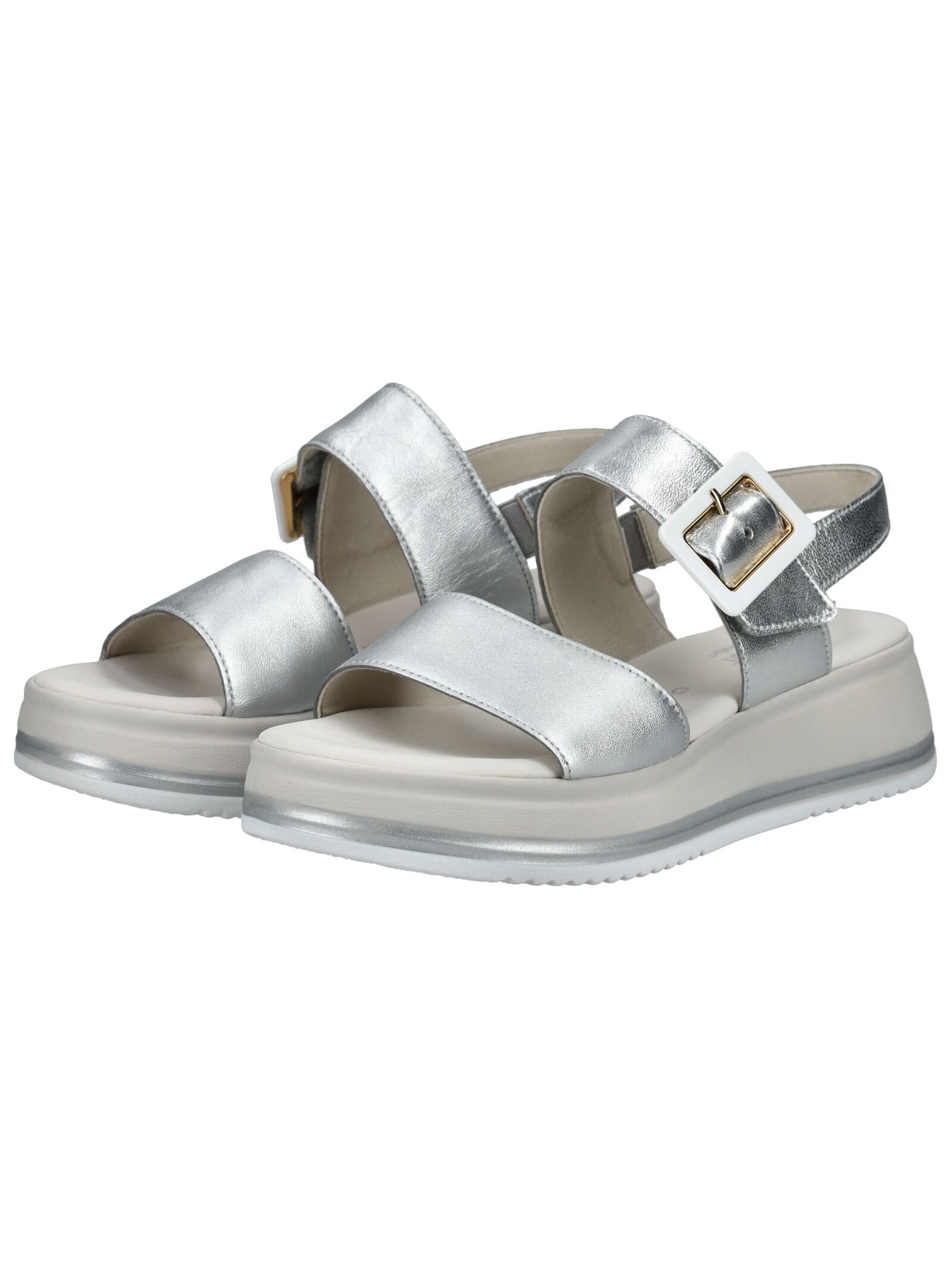 Gabor Comfort Keilsandalette Silber 40 3
