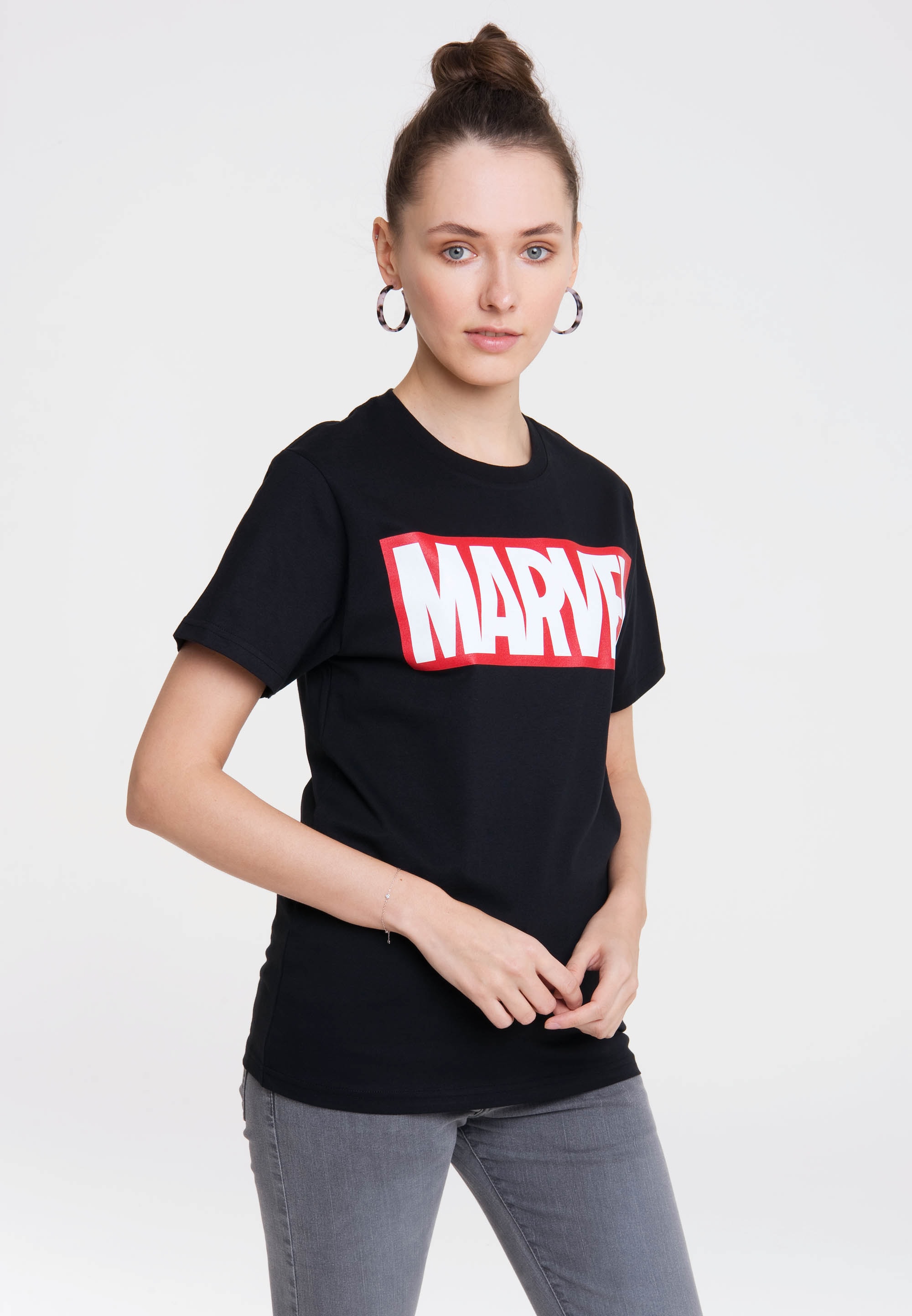 LOGOSHIRT T-Shirt »Marvel Comics«, mit bestellen für großem Logo BAUR 