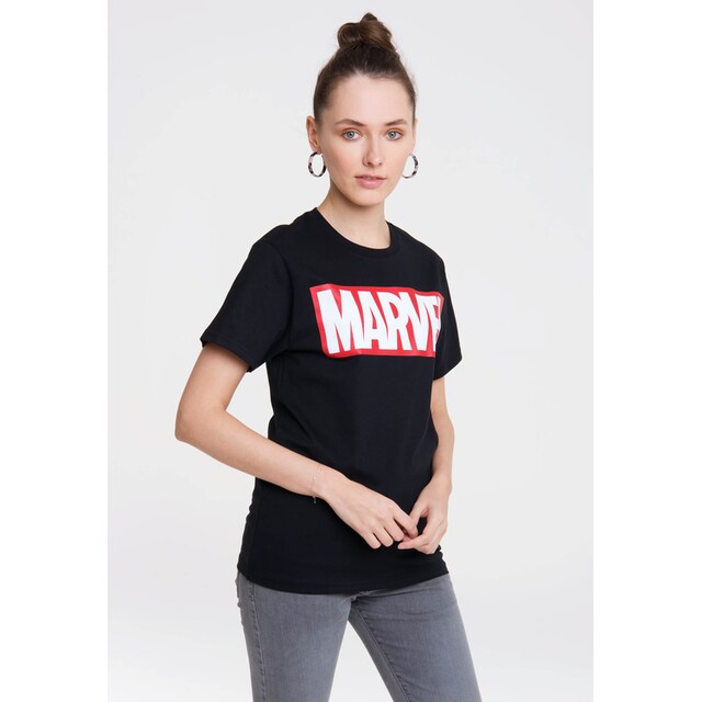 LOGOSHIRT T-Shirt »Marvel Comics«, mit großem Logo für bestellen | BAUR