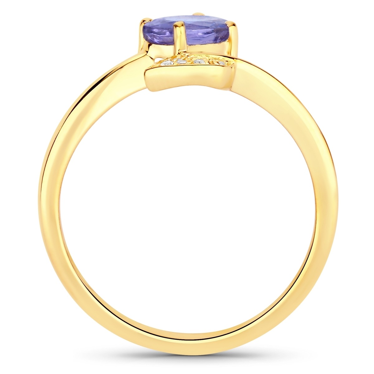 Fingerring RAFAELA DONATA "K722" Gr. 54, gelbgold, Fingerringe, Damen, 54, Silber 925 (Sterlingsilber), 2mm, Fingerring, aus Sterling Silber 2