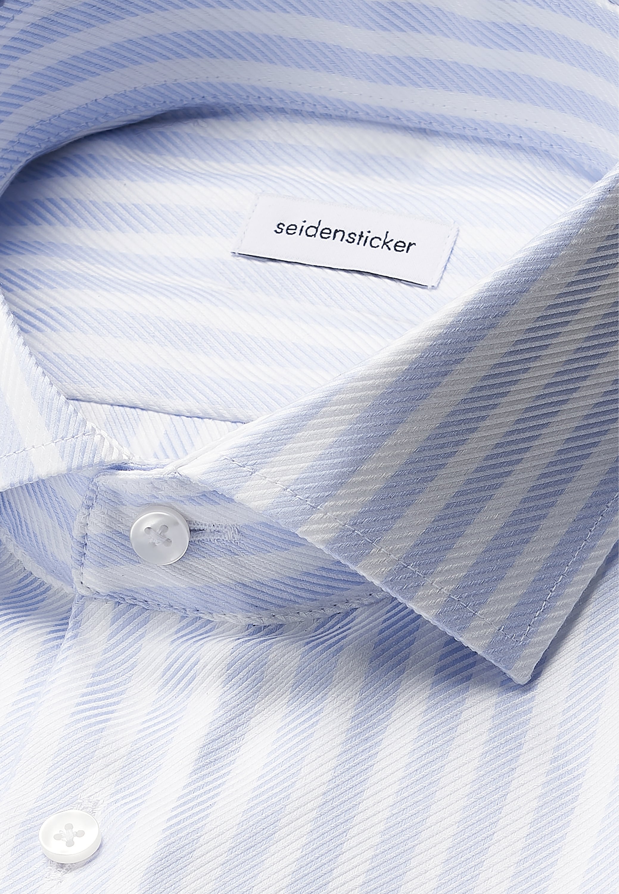 seidensticker Businesshemd »Schwarze Rose«, Shaped 1/1 Kentkragen Gestreift
