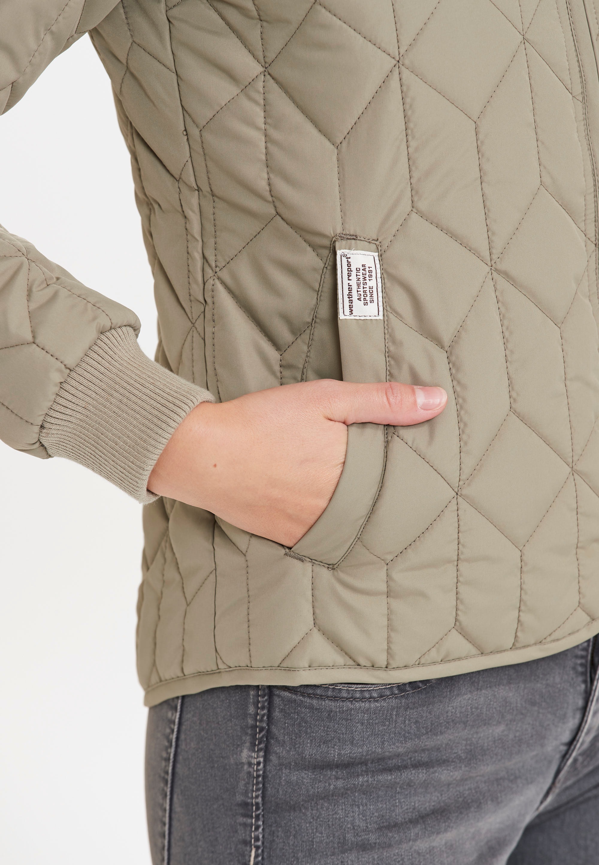 WEATHER REPORT Outdoorjacke »Piper«, BAUR elastischen Bündchen kaufen mit 