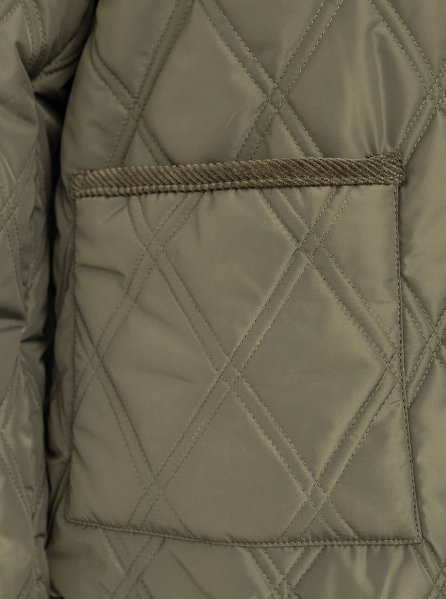 Zwillingsherz Steppjacke »"Classic"« ohne Kapuze Kordkragen, Knopfleiste und Taschen