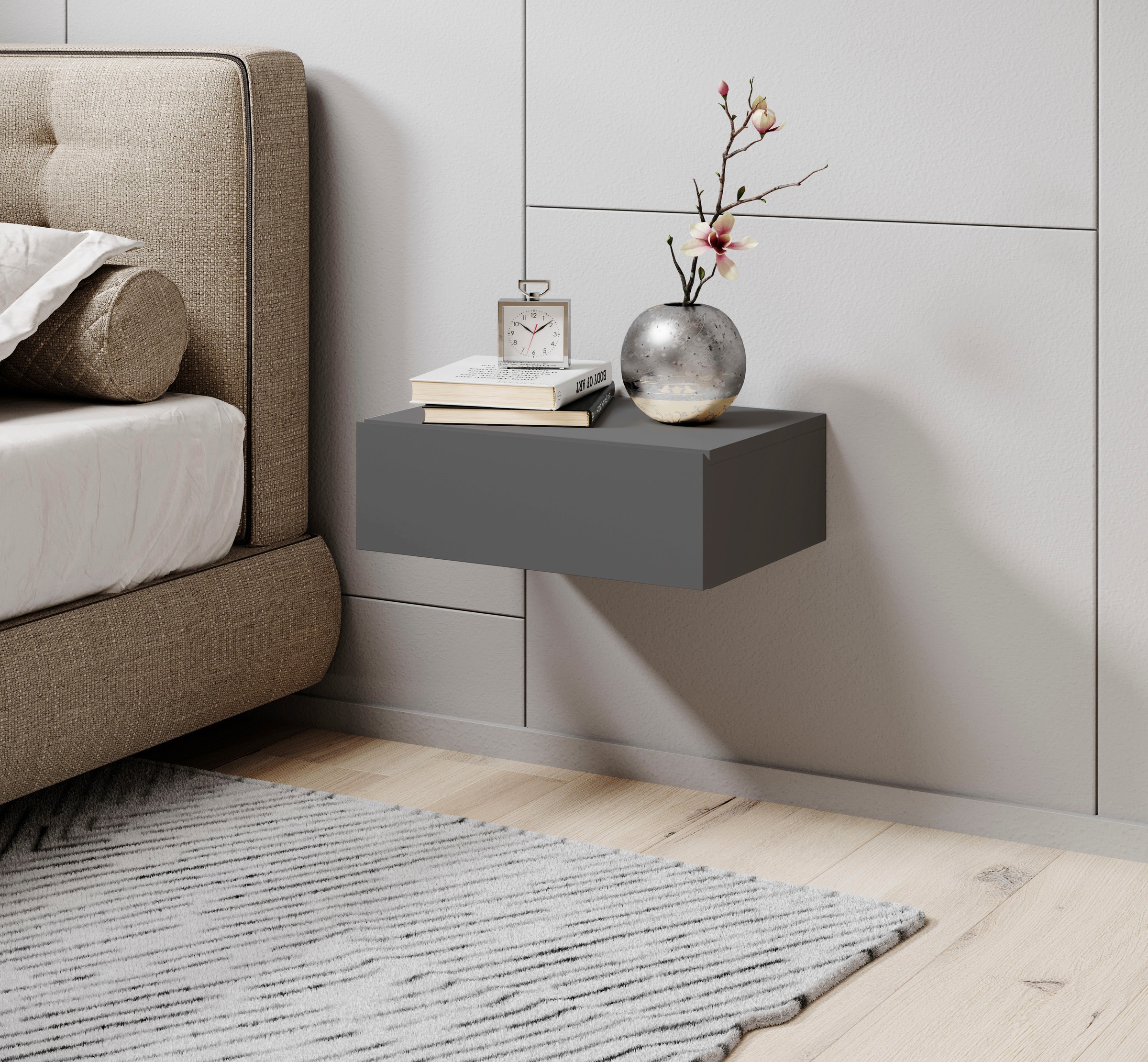Schlafkontor Nachtkommode »Tajo«, mit Schublade, Nachtkonsole für Wandmontage