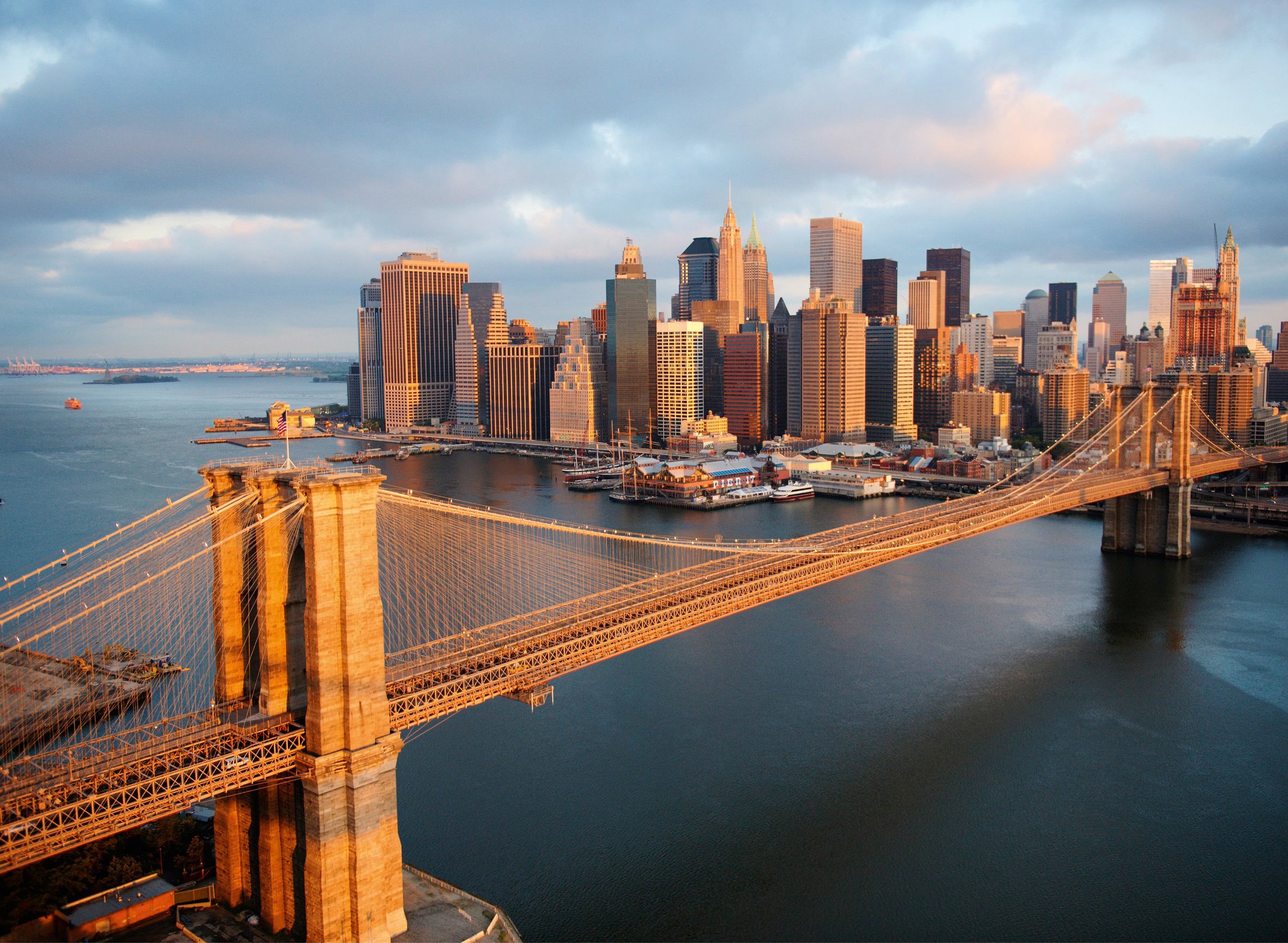 Papermoon Fototapete "Brooklyn Bridge Morning" glatt