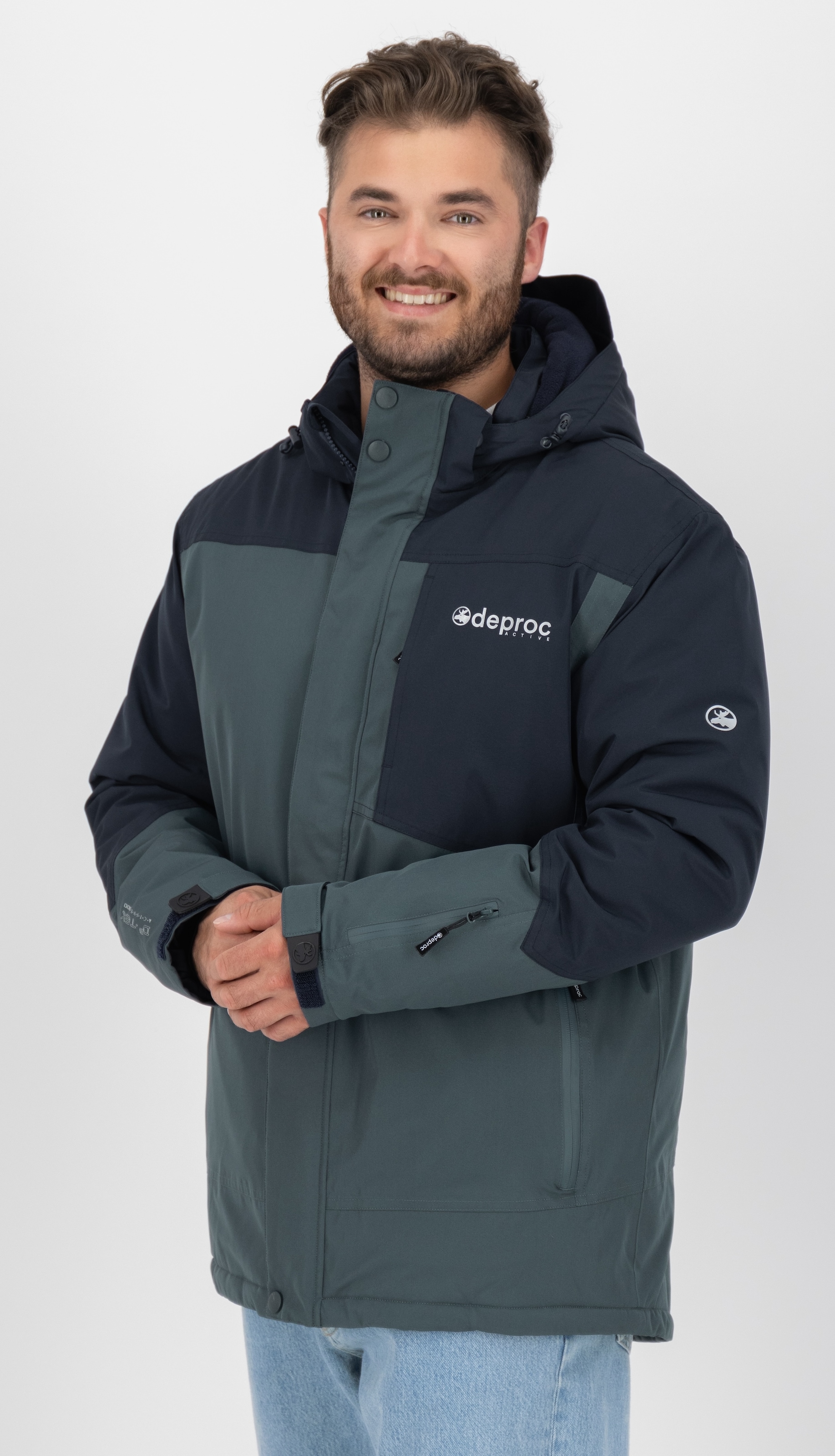 DEPROC Active Winterjacke "MONTREAL MEN" mit Kapuze auch in Großen Größen erhältlich