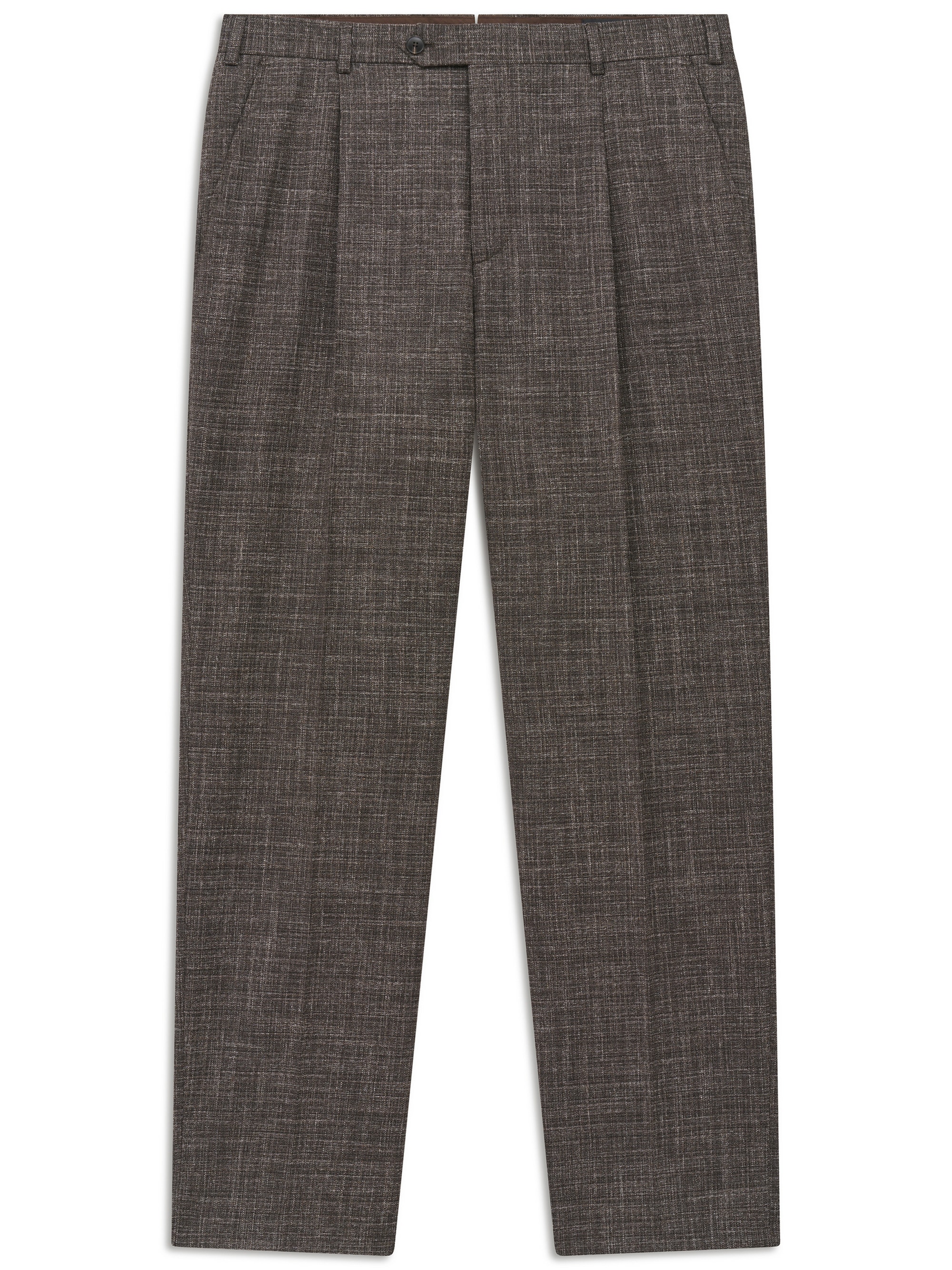 bugatti Bundfaltenhose »Casual Fit«  Casual Fit Woll-Baumwollmix Struktur