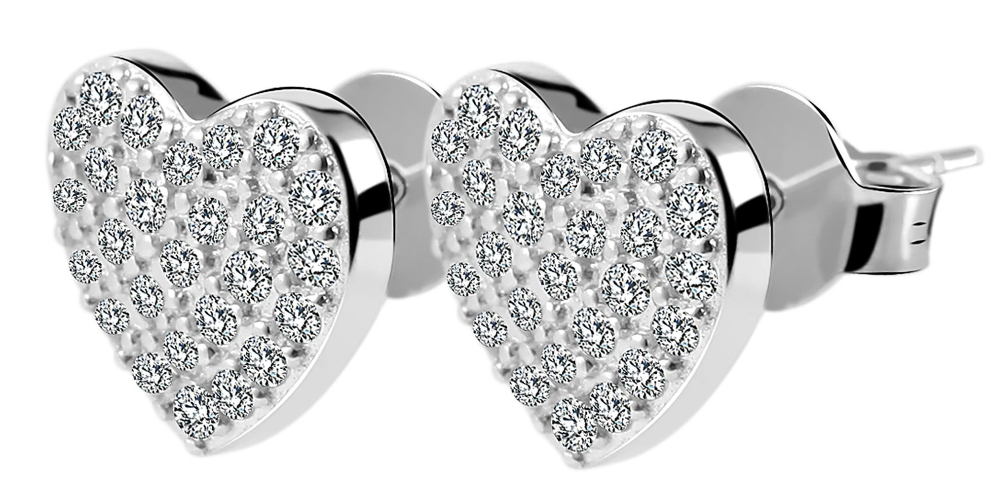 Adelia´s Paar Ohrhänger "Ohrringe – Ohrstecker aus 925 Silber mit Zirkonia" Geschenkidee: zeitlos und vielseitig