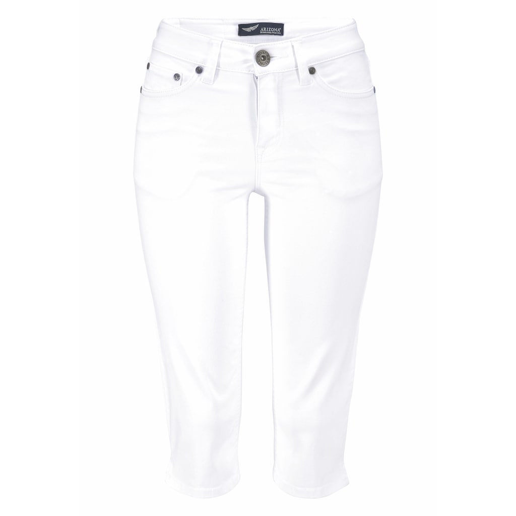 Arizona Caprijeans »mit Schlitz am Saum«, High Waist