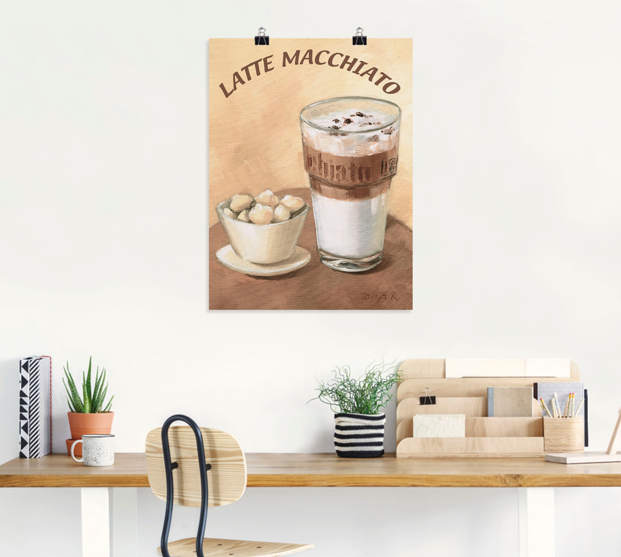 Artland Wandbild »Latte Macchiato«, Getränke, (1 St.), als Leinwandbild, Poster, Wandaufkleber in verschied. Größen