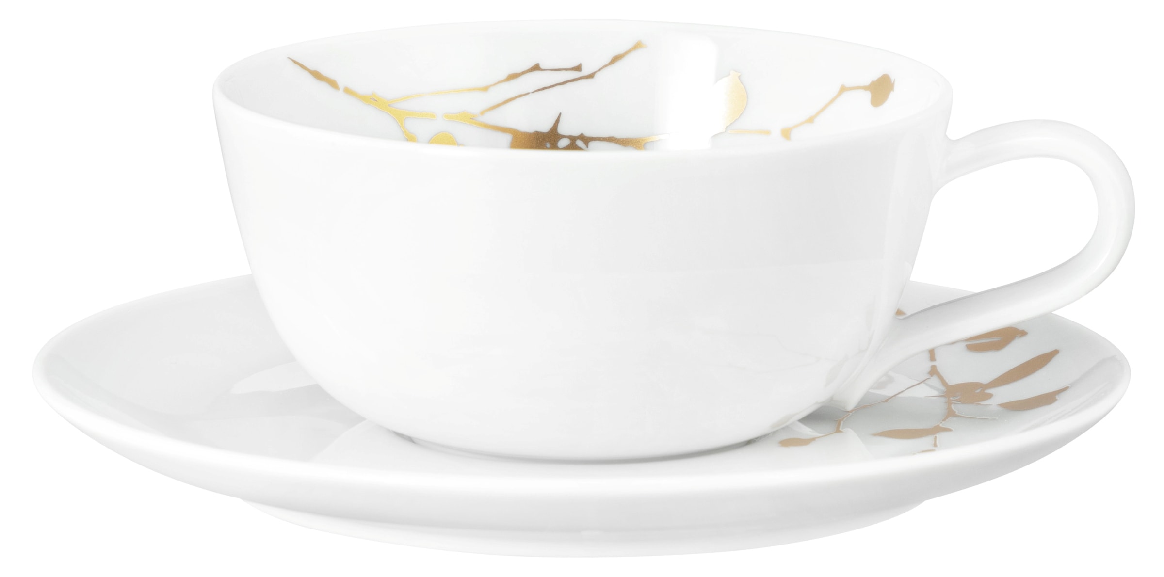 Seltmann Weiden Untertasse »Liberty - Golden Rose Hip«, (1 St.), Kombi-Untertasse groß 16,5 cm