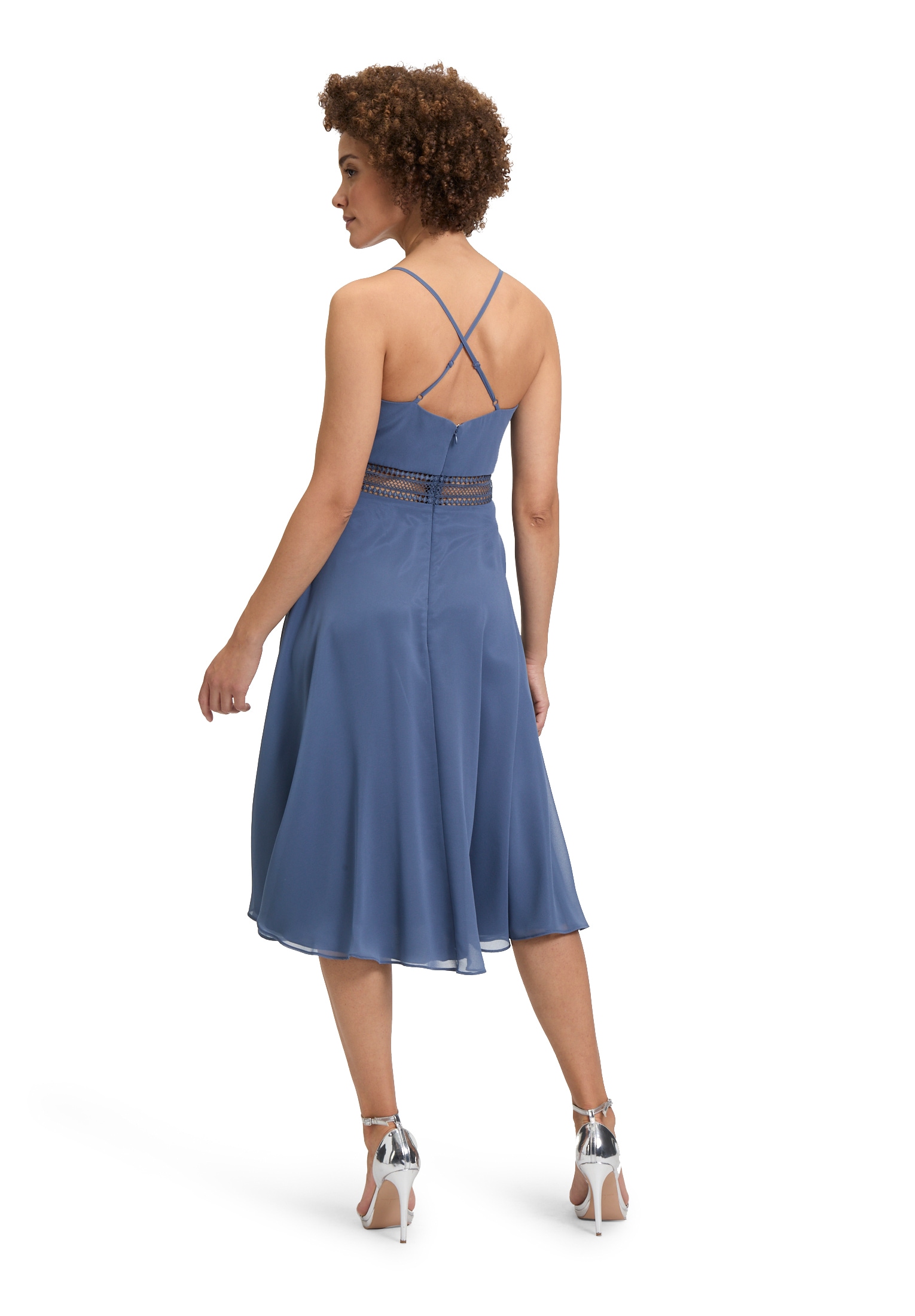 Vera Mont Cocktailkleid »Vera Mont Cocktailkleid mit Wasserfallausschnitt«, Stickerei