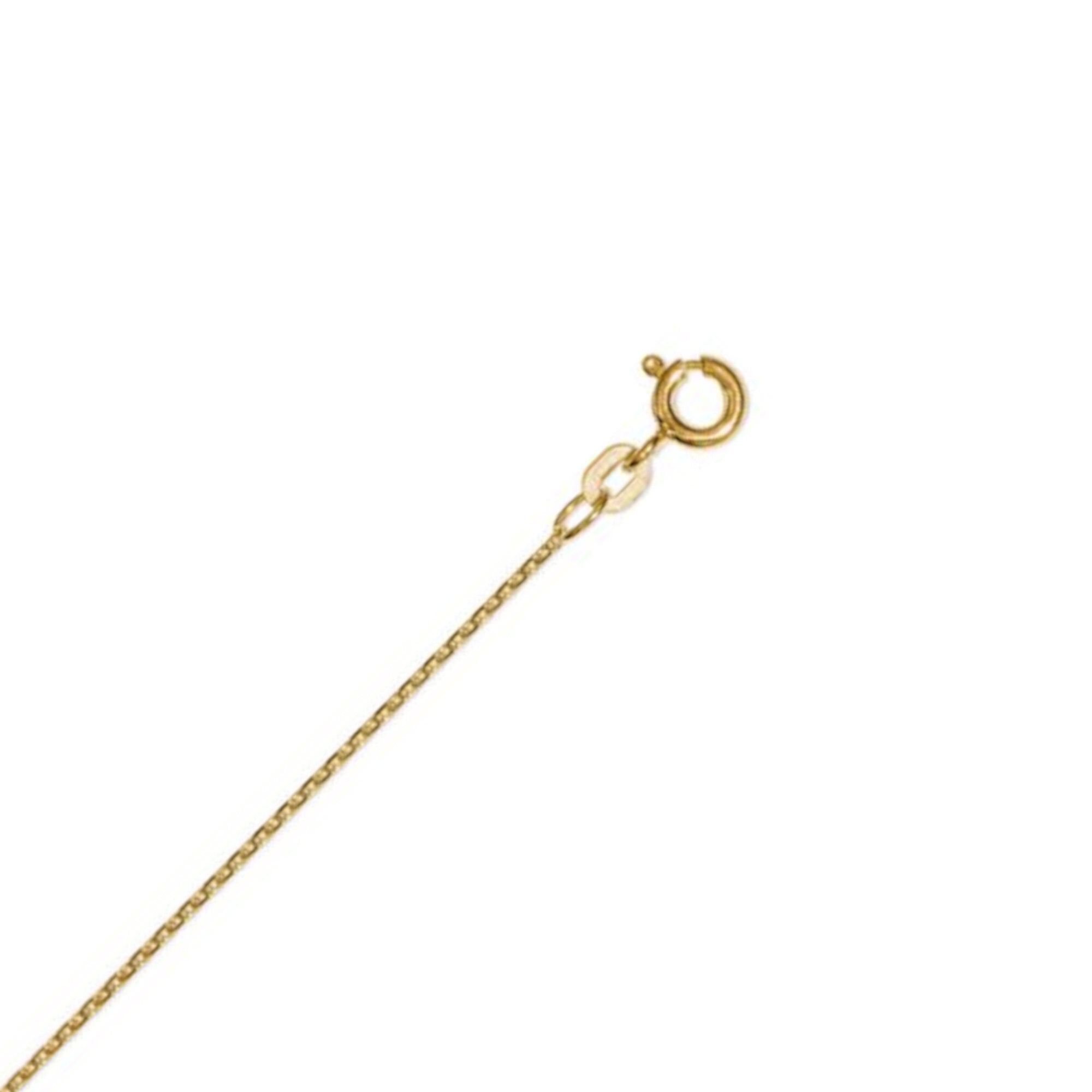 ONE ELEMENT Round Anchor Chain Necklace Yellow Gold Size 40