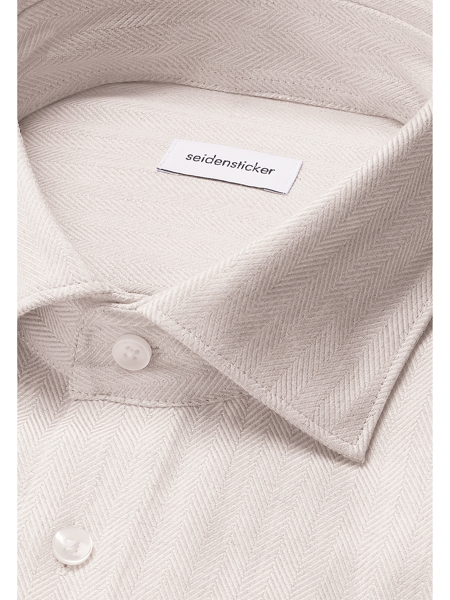 seidensticker Flanellhemd »Schwarze Rose«, Regular 1/1 Kentkragen Fischgrat