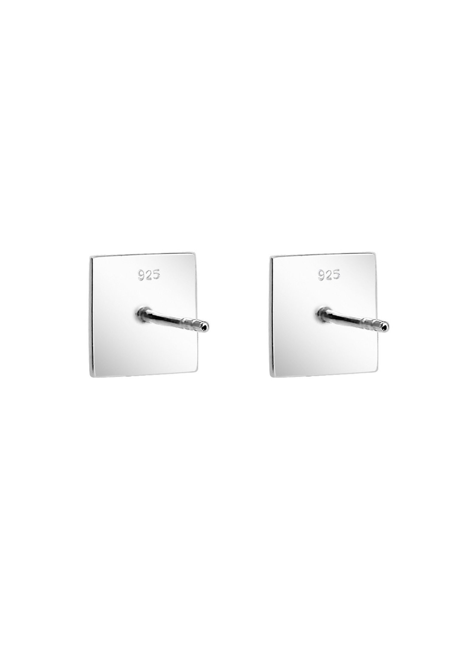 Elli Paar Ohrstecker »Viereck Geo Minimal Trend Matt 925 Silber Angolare«