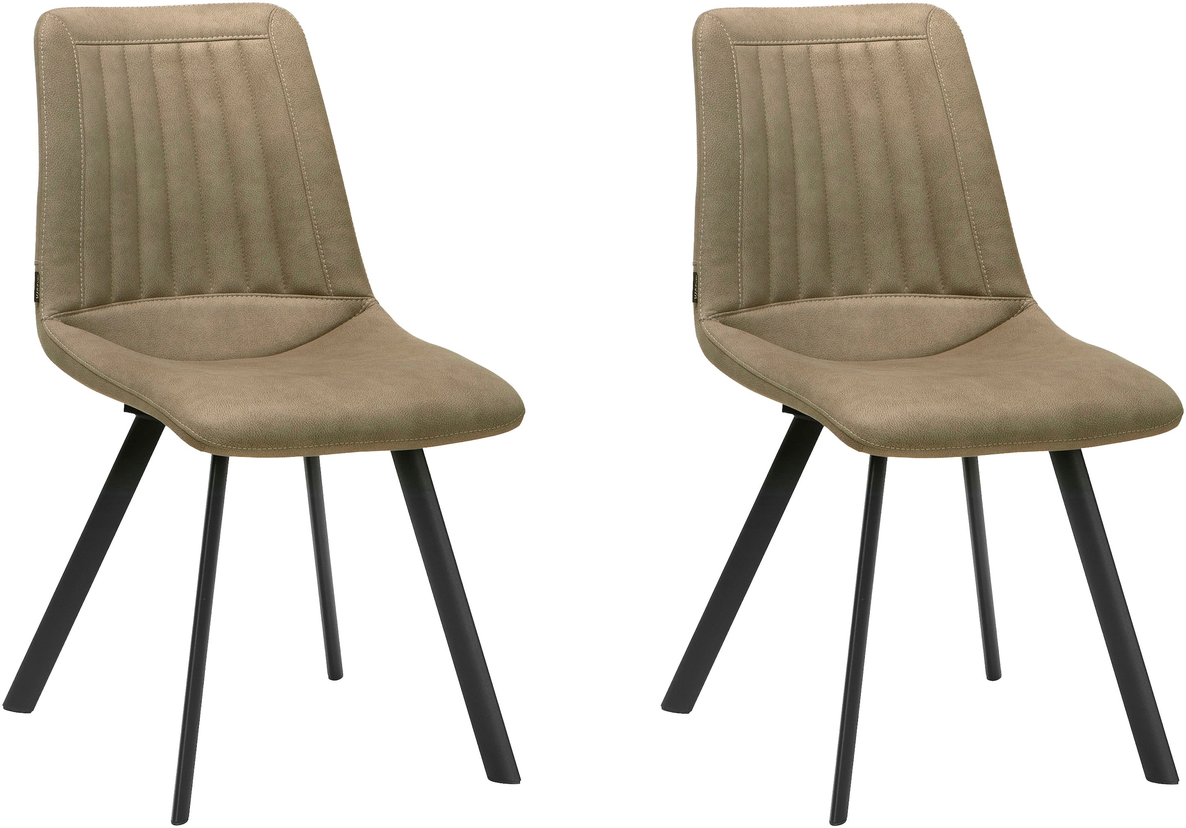 OMG Design Esszimmerstuhl "Pluto" (Set) 2 Stk.pflegeleichte Microfaser, Led günstig online kaufen